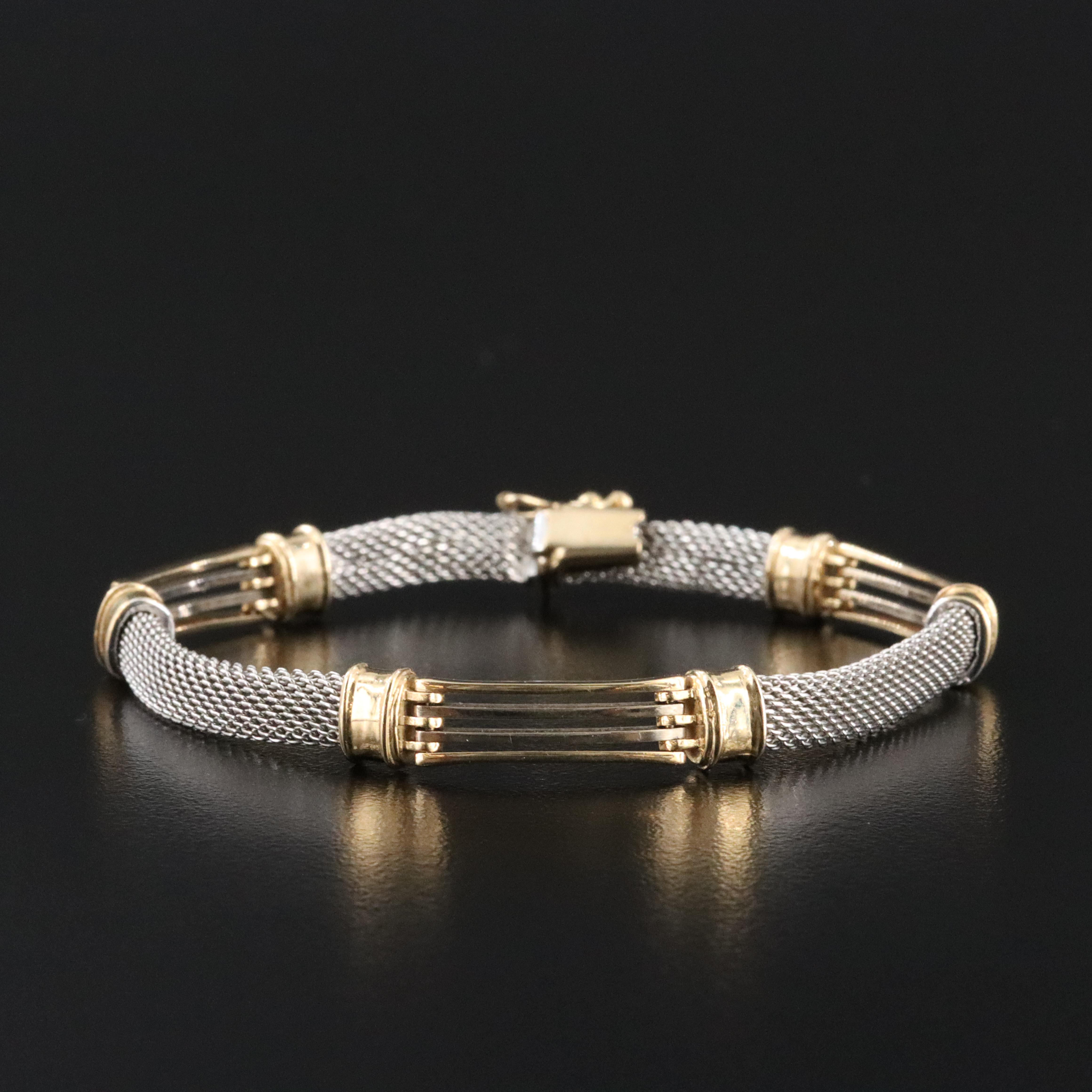 Italian 14K Station Bracelet