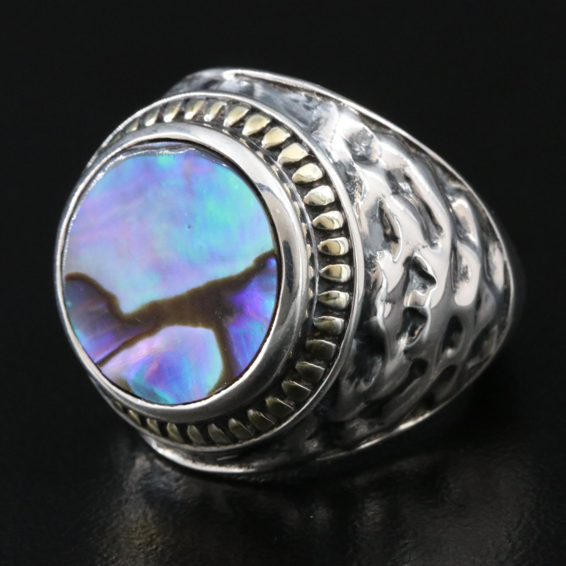 Sterling Abalone Ring