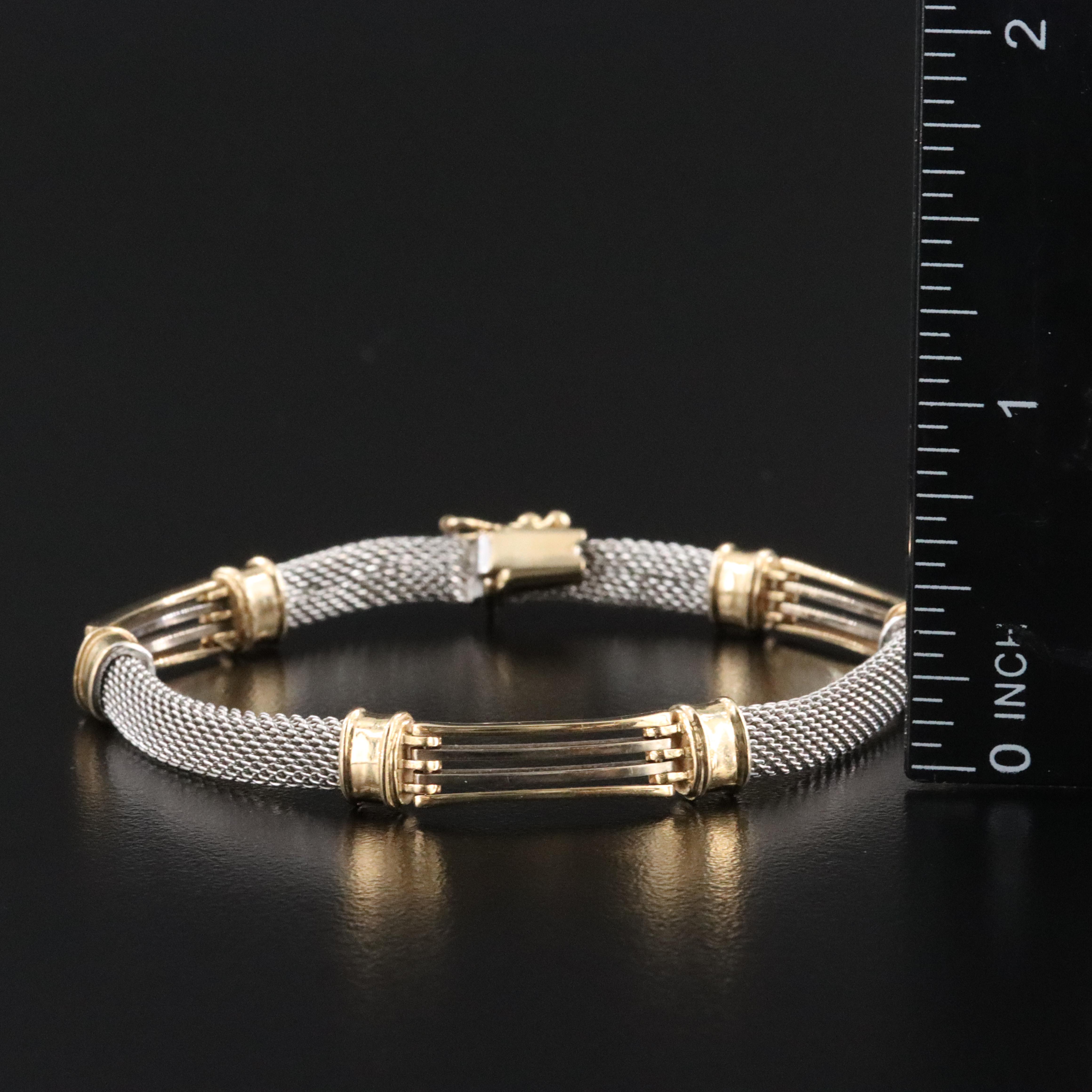 Italian 14K Station Bracelet