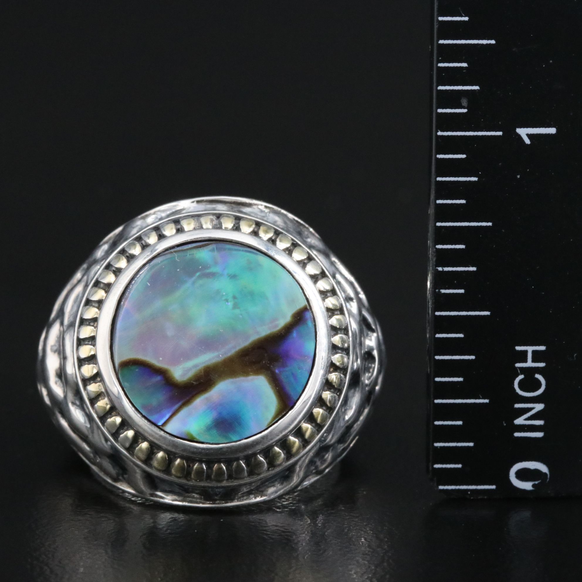 Sterling Abalone Ring