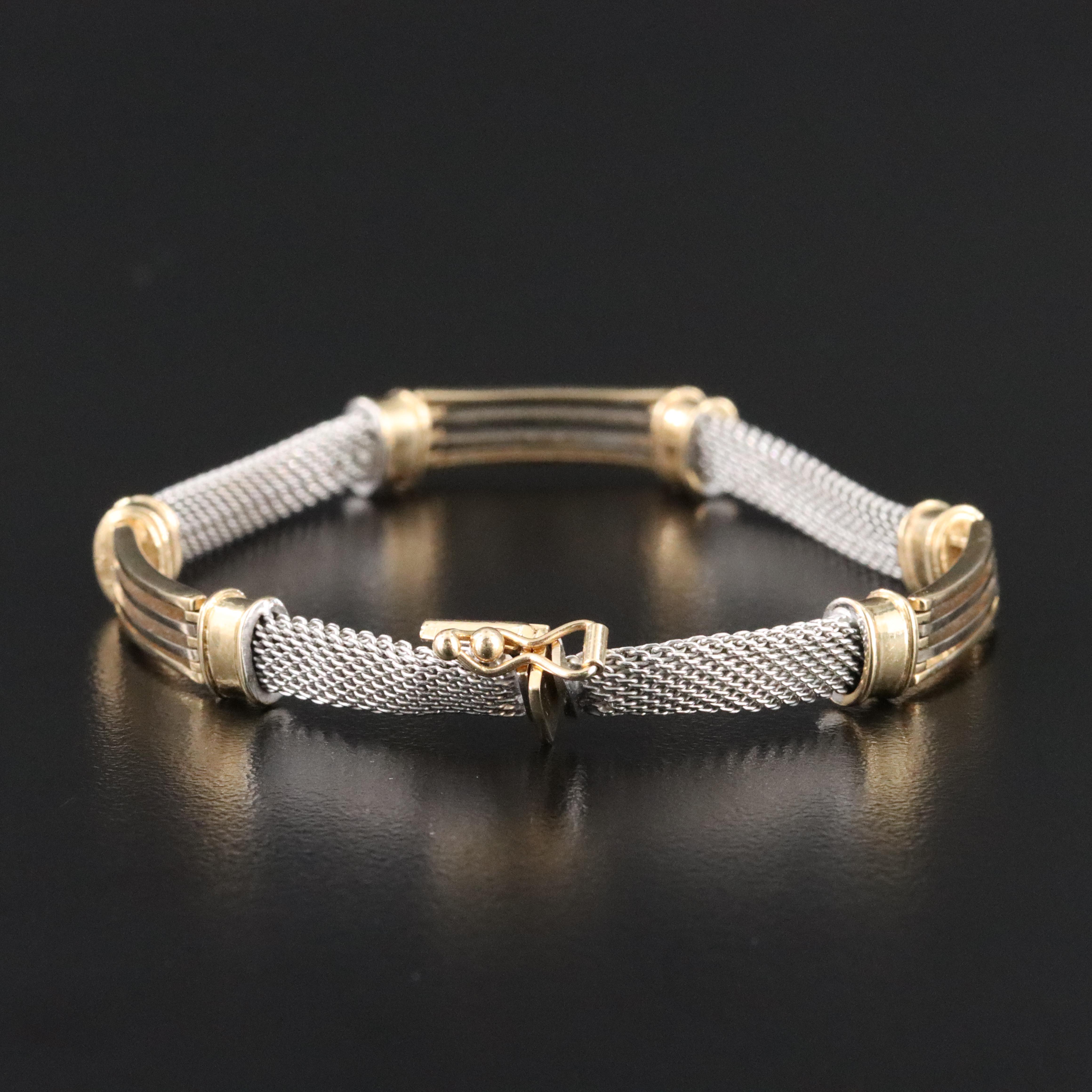Italian 14K Station Bracelet