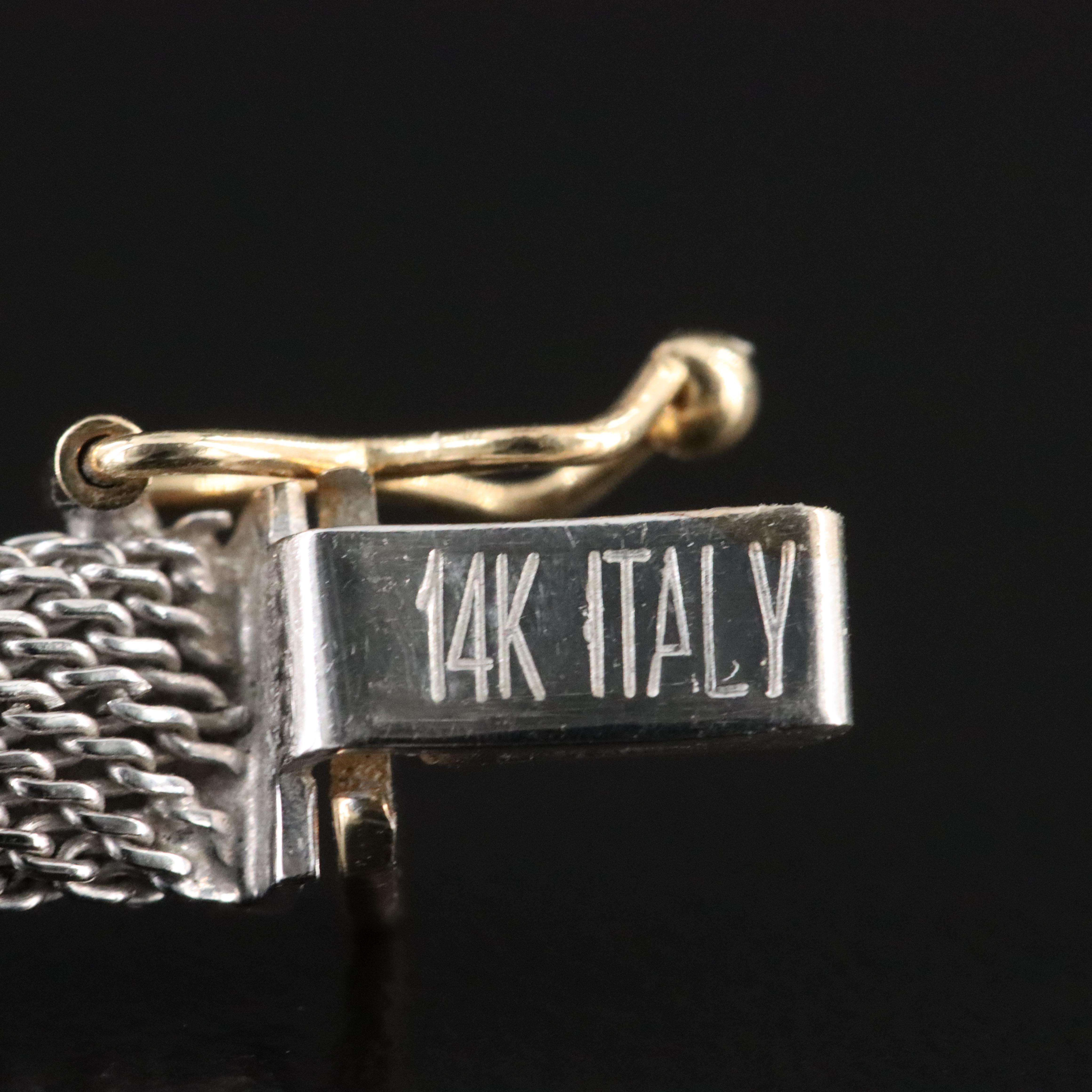 Italian 14K Station Bracelet