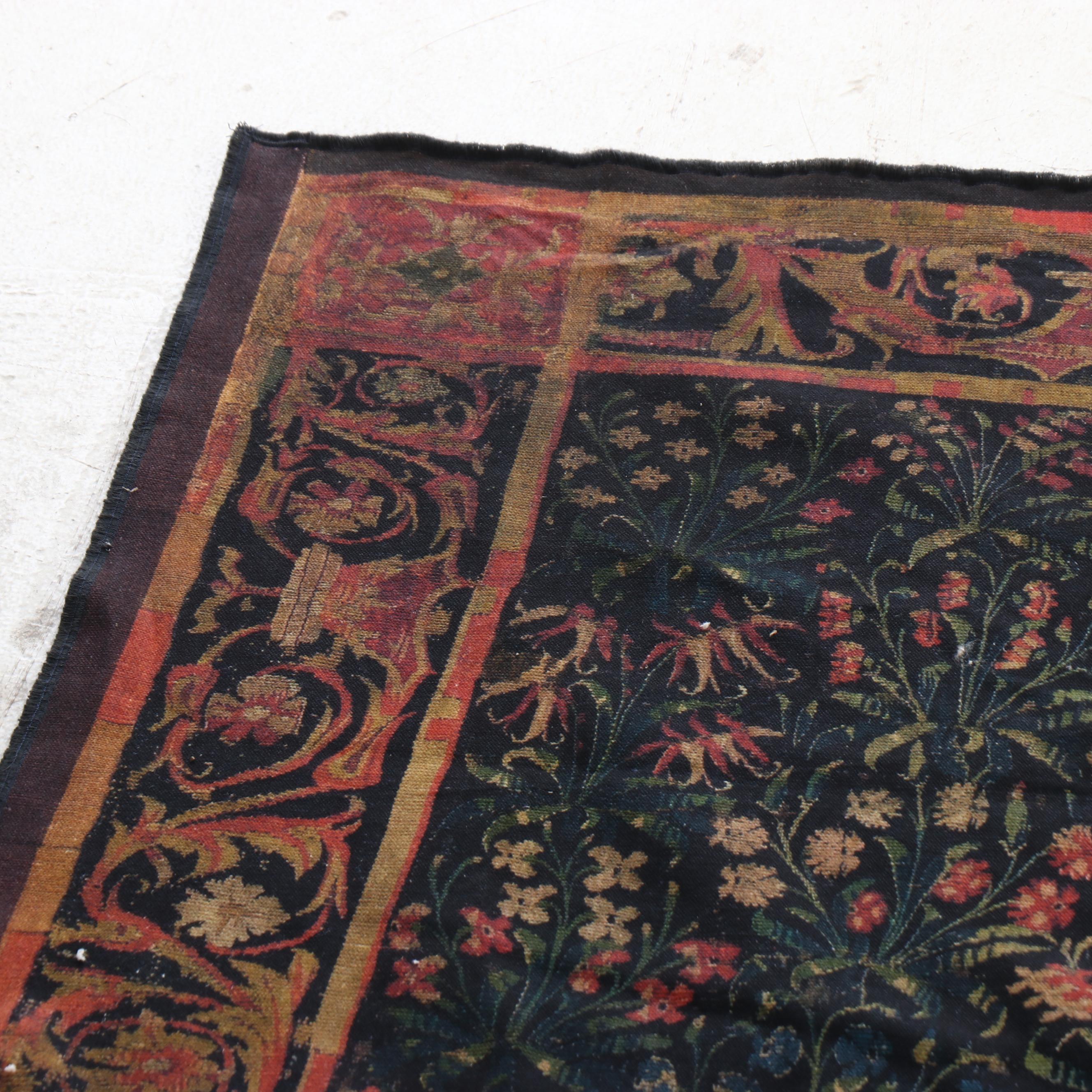 French Allegorical Animals & Butterflies Millefleur Reproduction Tapestry by Paz