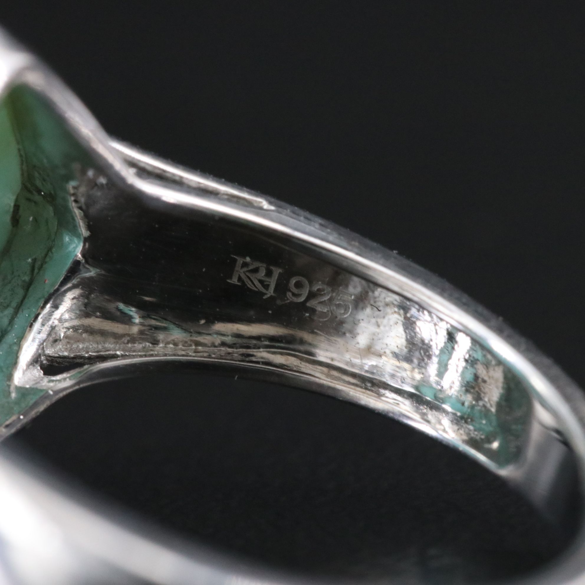 Sterling Larimar Ring