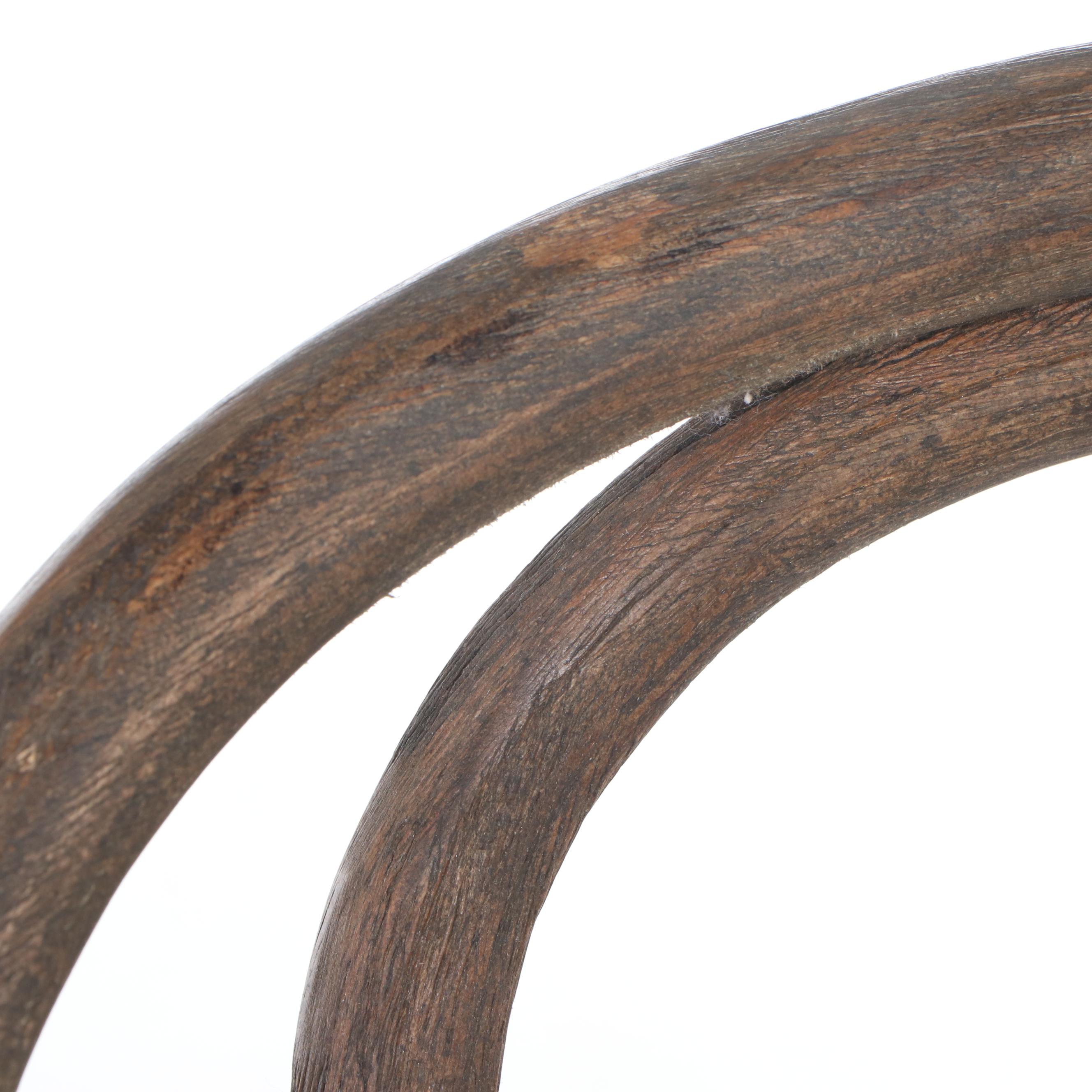 Pair of Art Nouveau Style Bentwood Cane Bottom Chairs