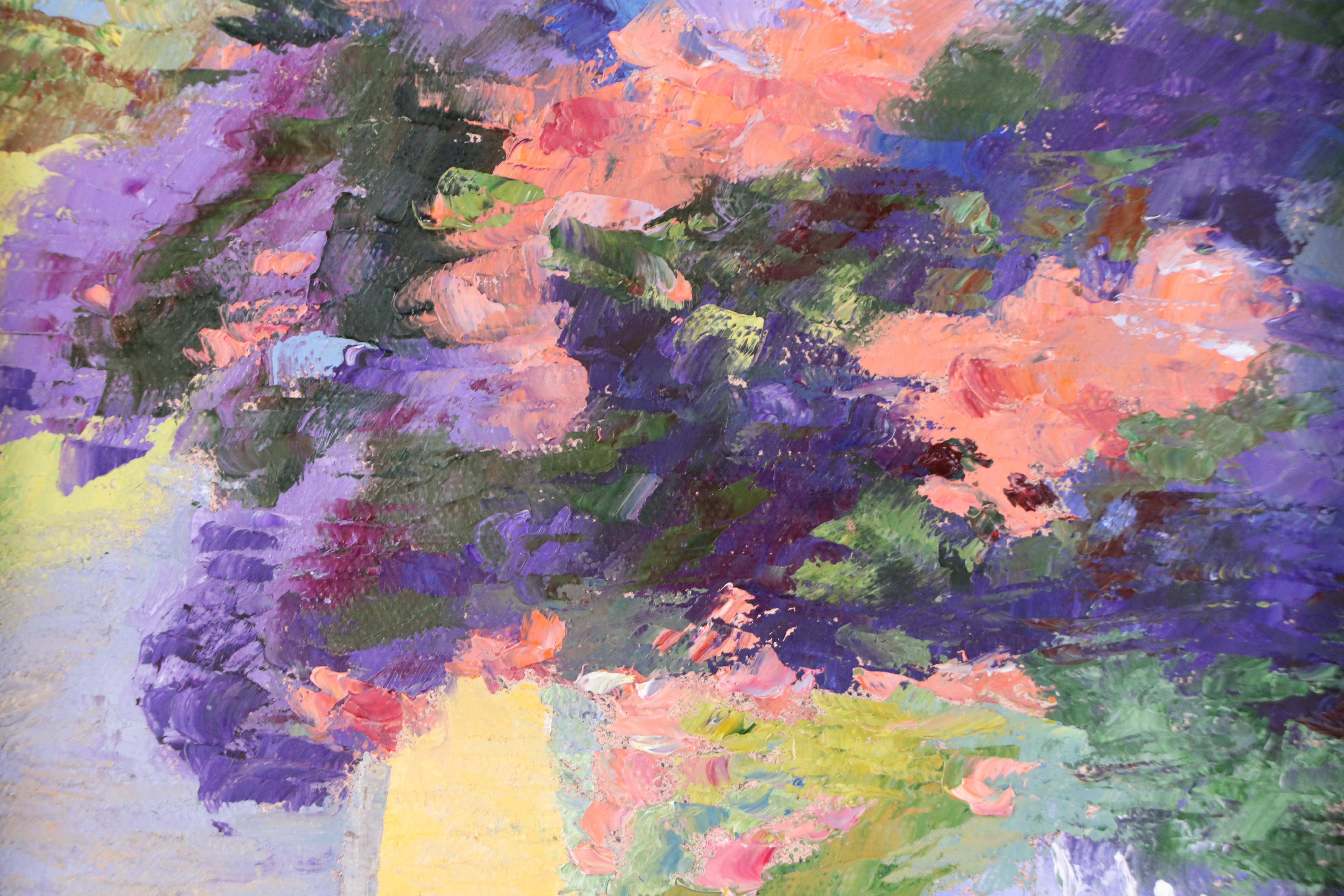 James Baldoumas Floral Oil Painting "Sidewalk Stroll," 2025