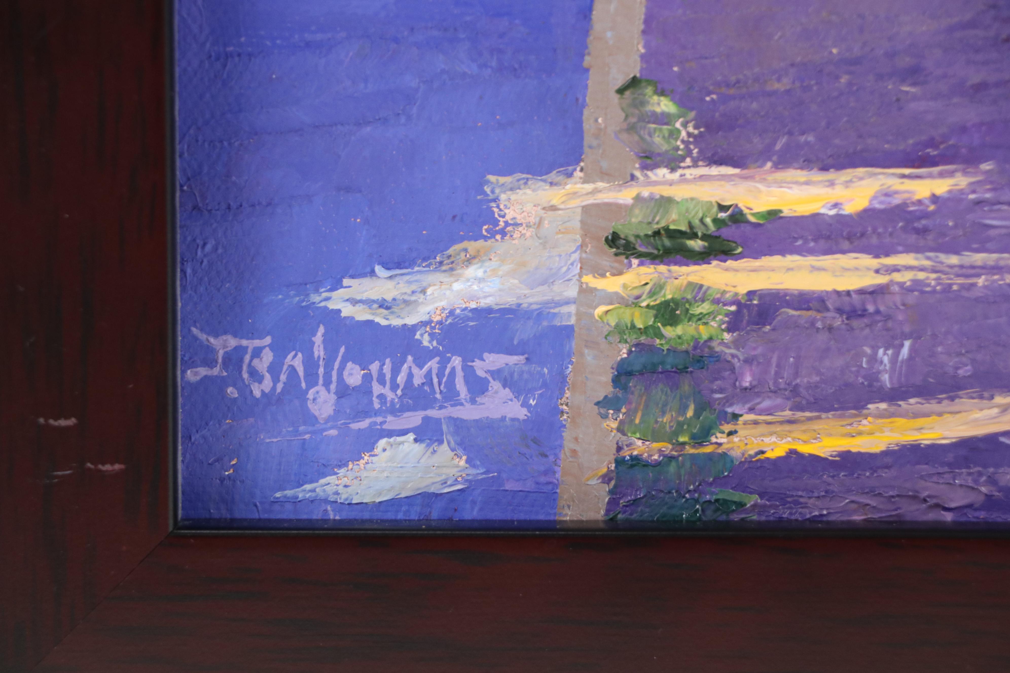 James Baldoumas Floral Oil Painting "Sidewalk Stroll," 2025