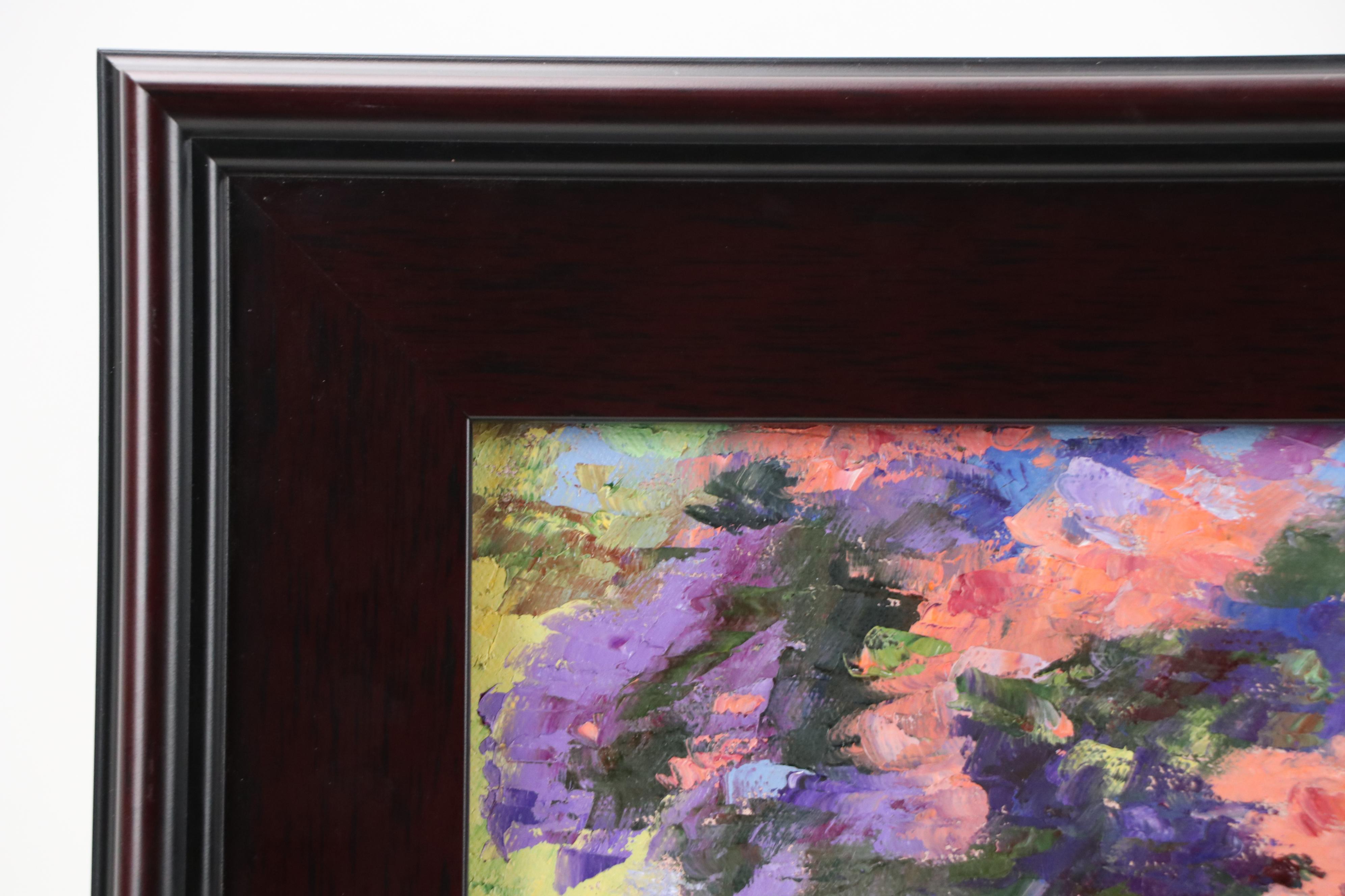 James Baldoumas Floral Oil Painting "Sidewalk Stroll," 2025