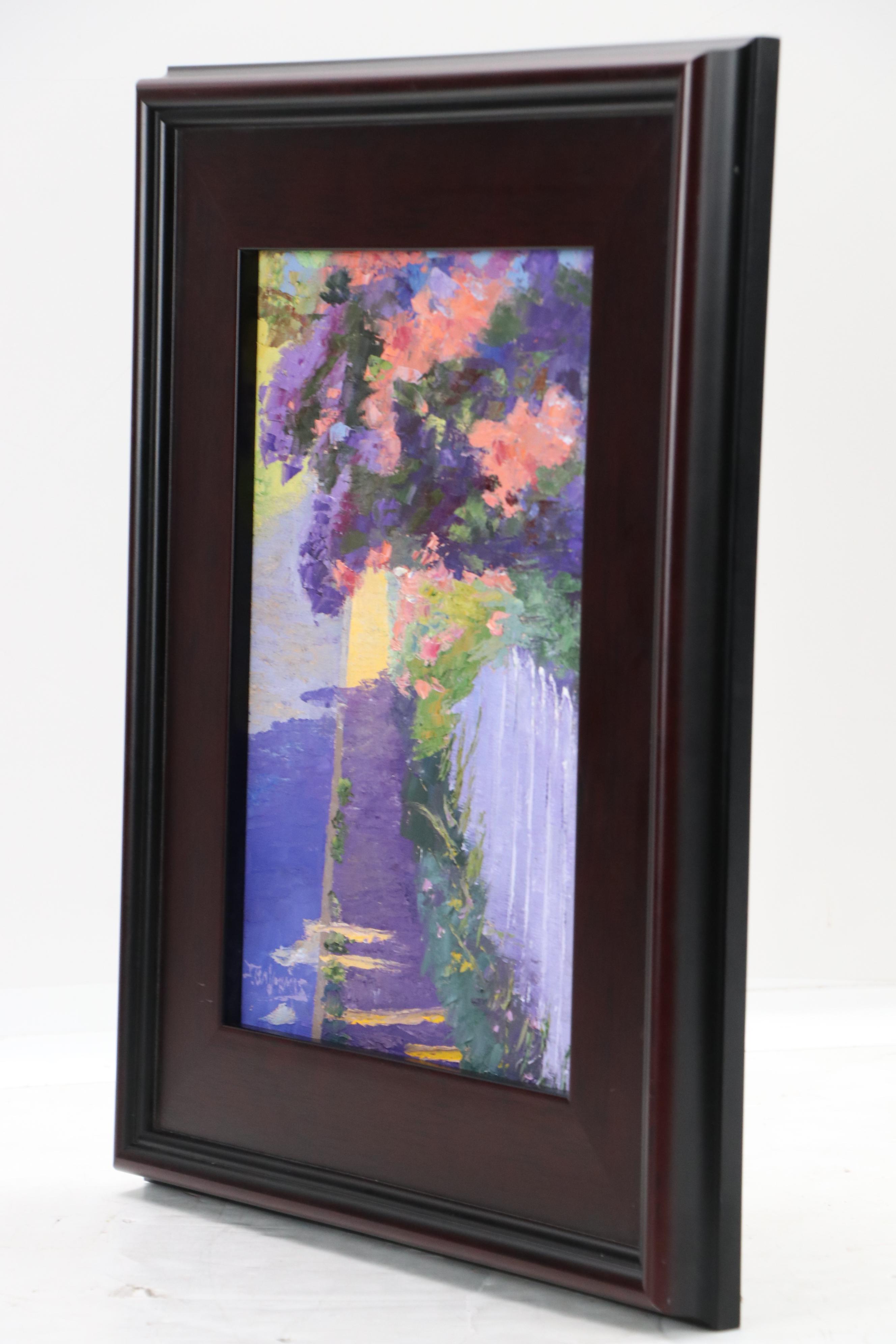 James Baldoumas Floral Oil Painting "Sidewalk Stroll," 2025