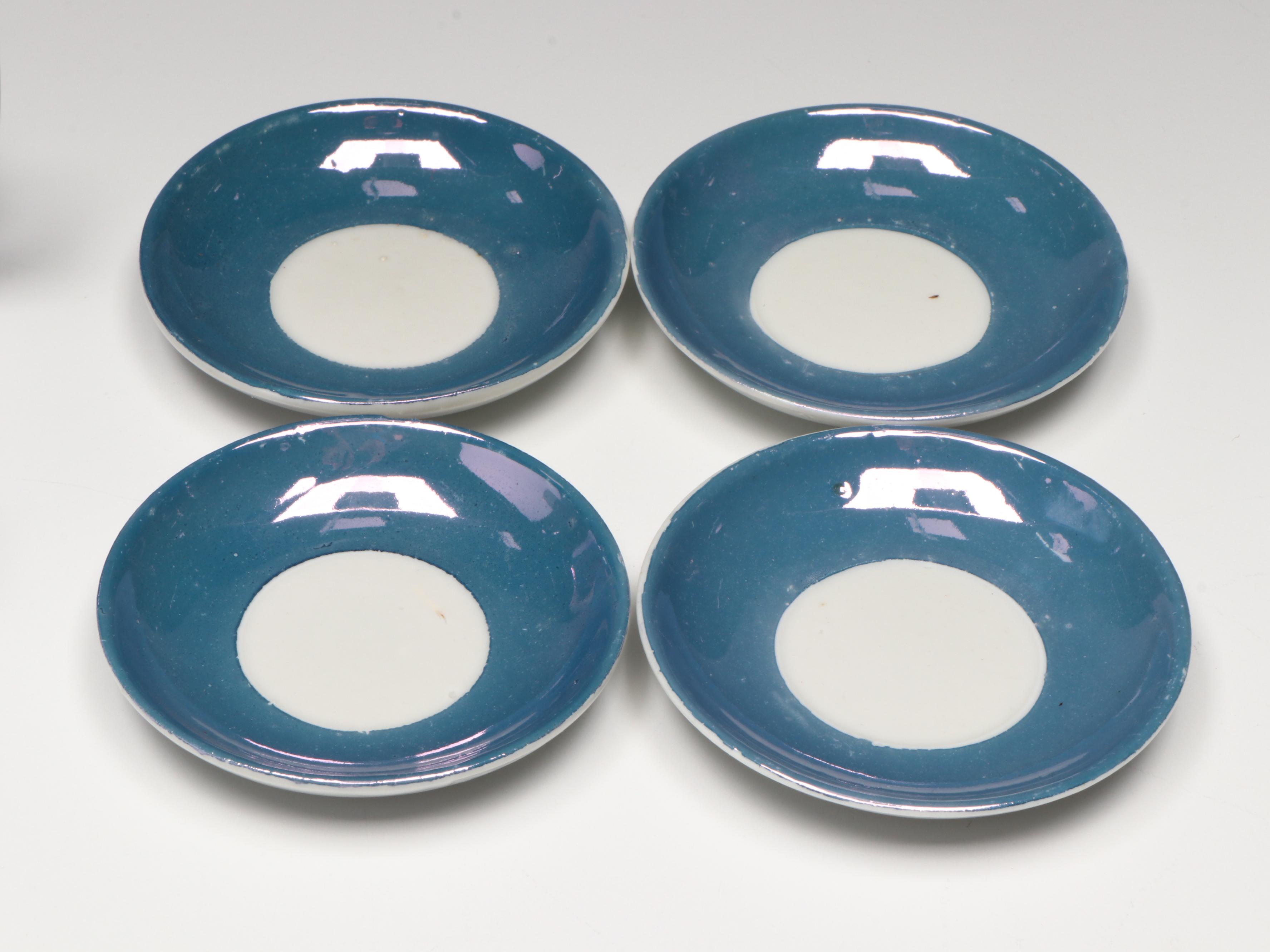 Akro Agate Uranium Glass Miniature Pitcher, Tumblers and More Tableware