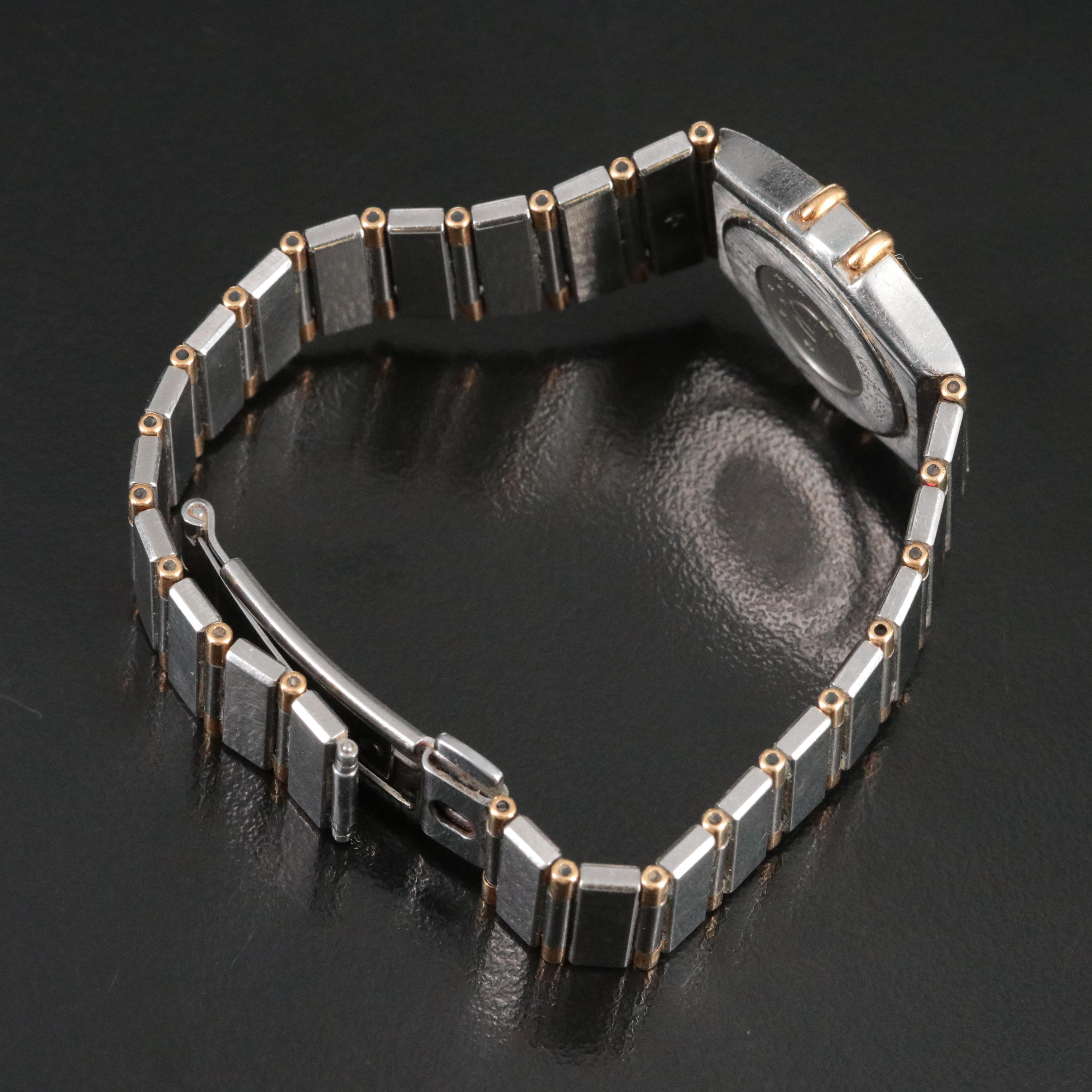 Omega Constellation 18K Gold and Steel Quartz Watch