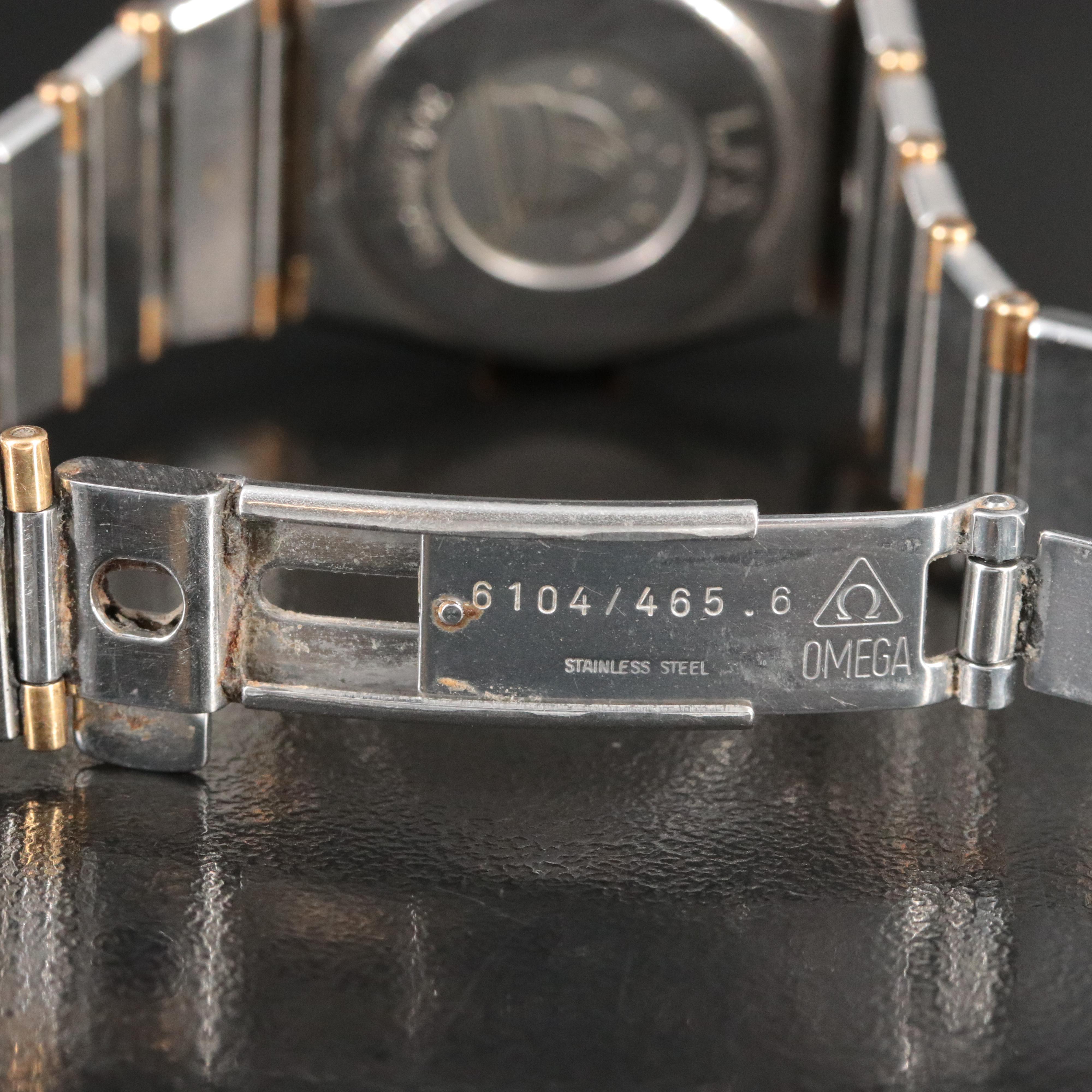 Omega Constellation 18K Gold and Steel Quartz Watch