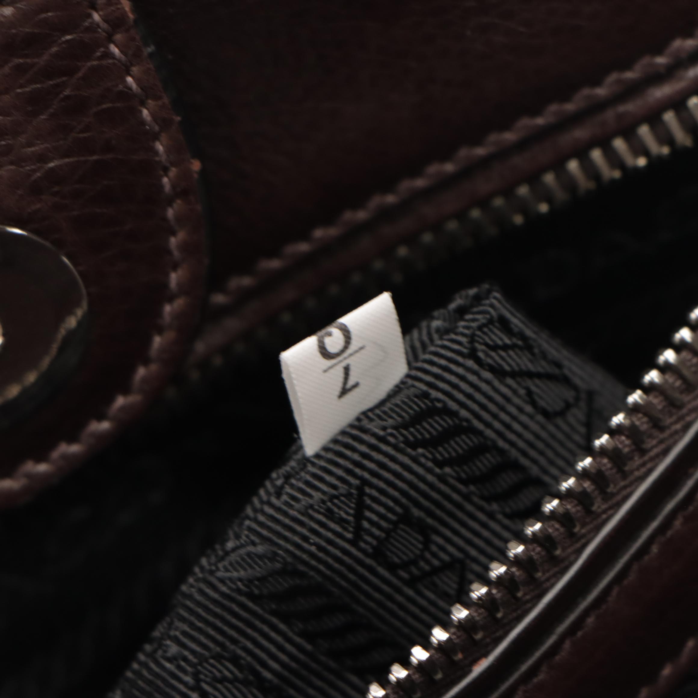 Prada Twin Pocket Two-Way Tote in Dark Chocolate Brown Glaced Calfskin Leather