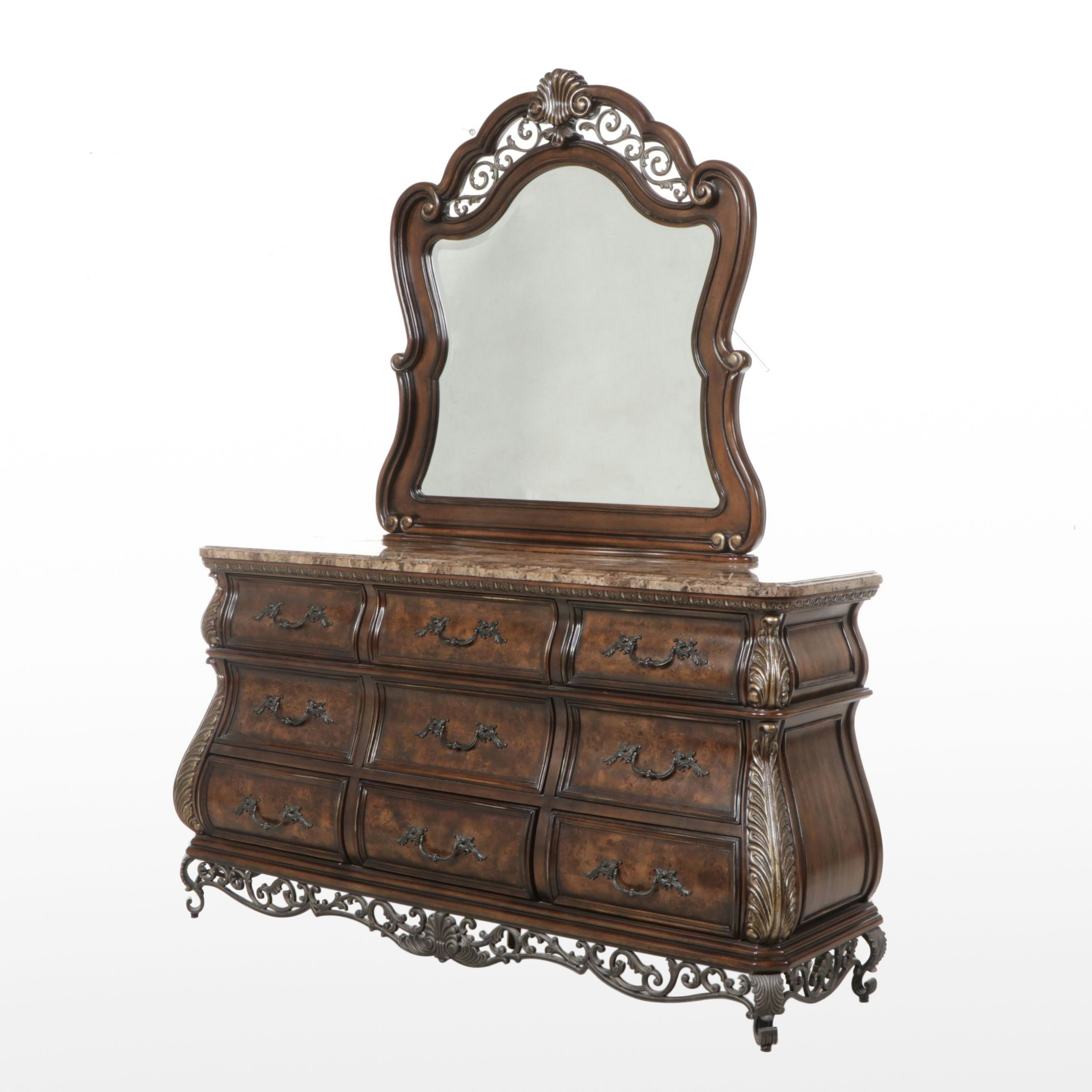 Home Meridian International Dresser with Tessellated Marble Top