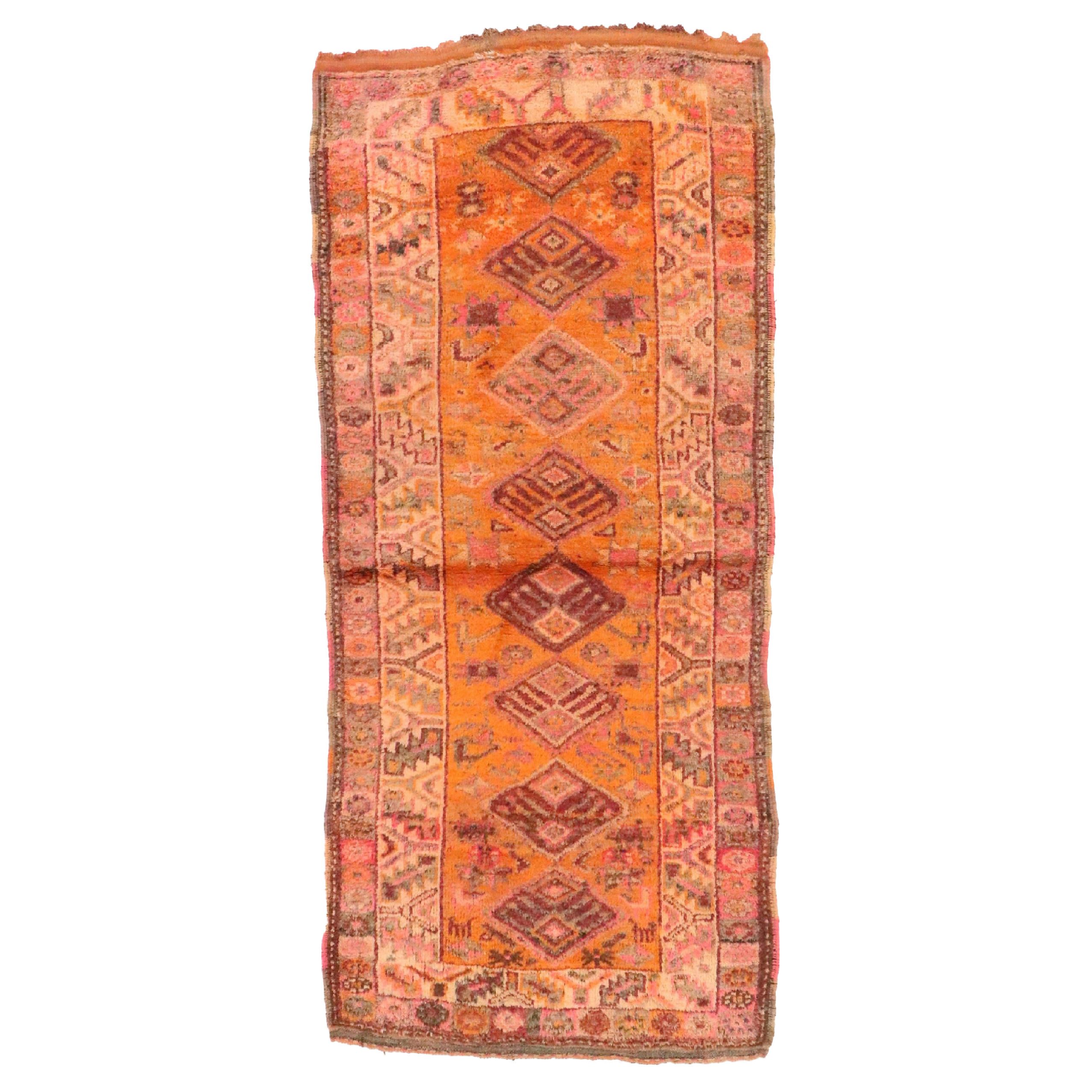 3'4 x 7'5 Hand-Knotted Caucasian Long Rug