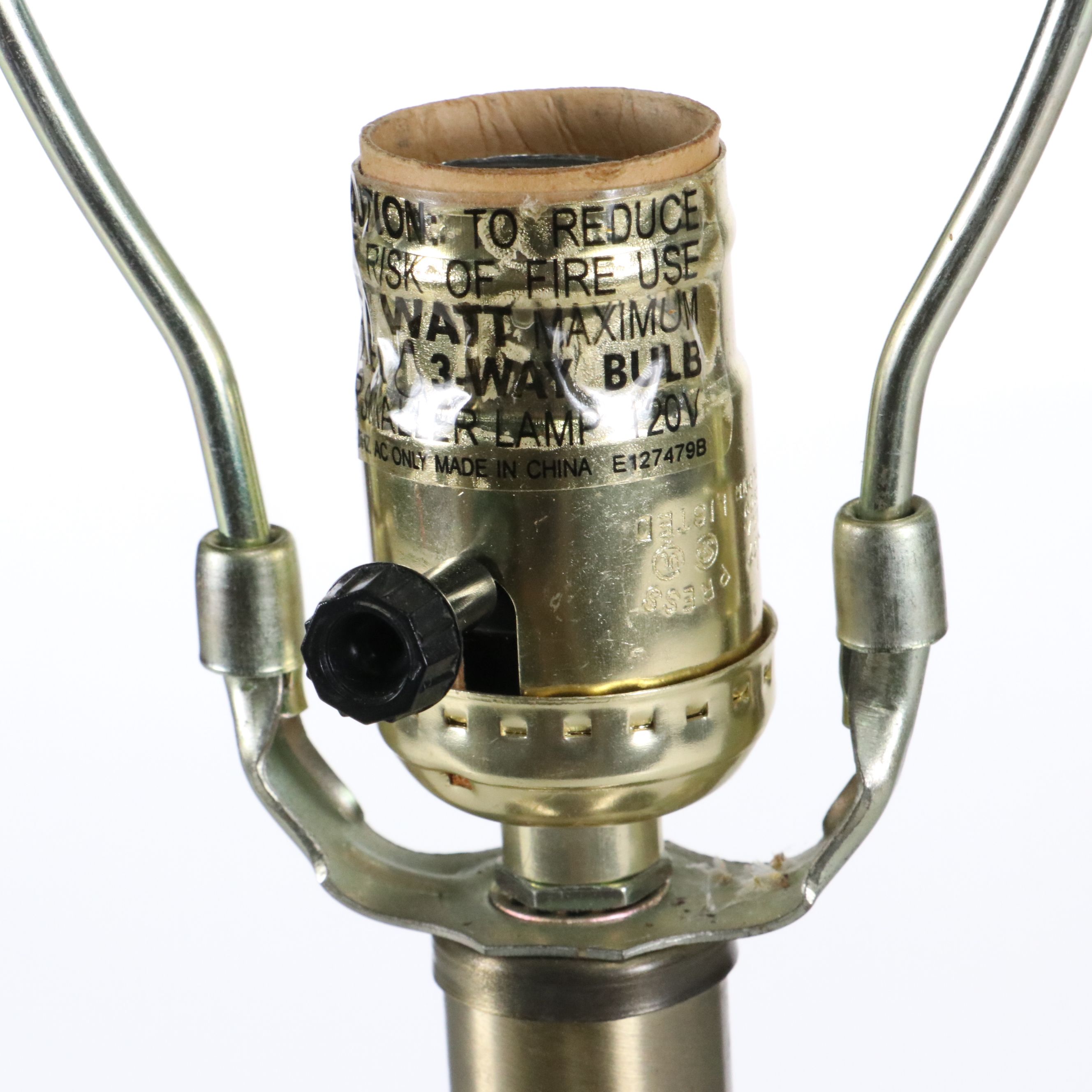 Pair of Polished Nickel Urn Table Lamps, 2002