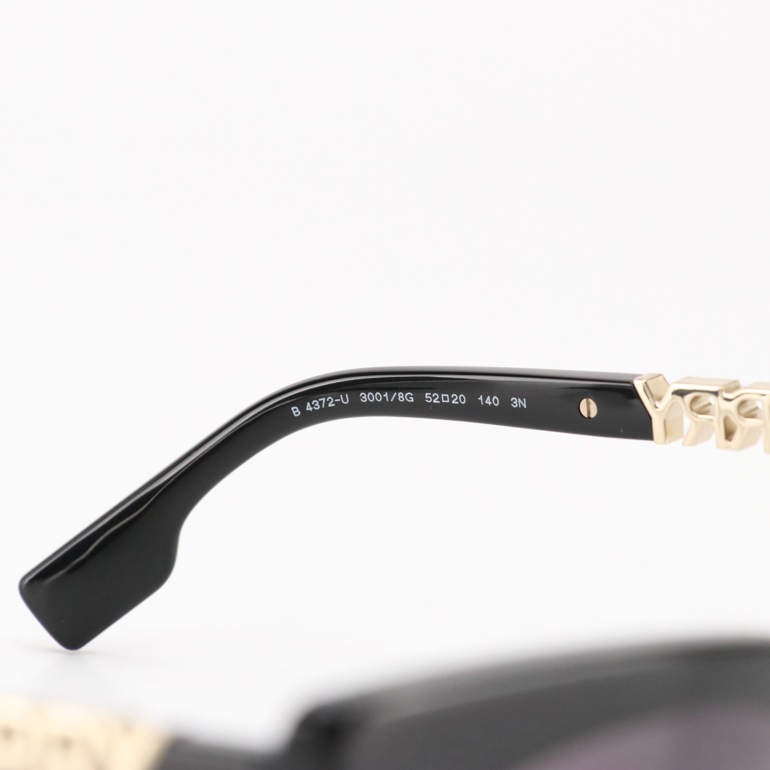 Burberry 4372U Marianne Sunglasses in Black and Gold