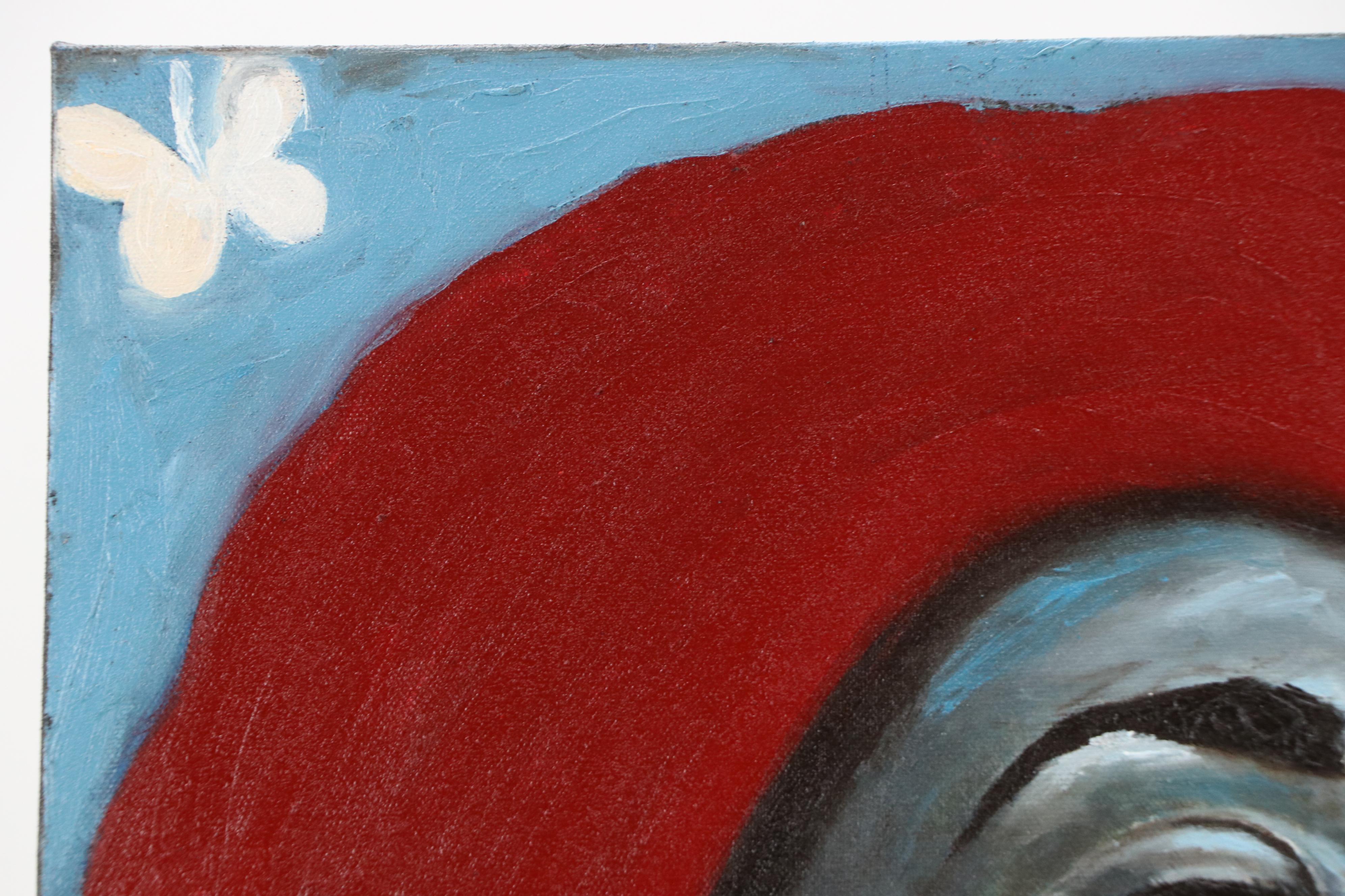 Oluwakemi Omowaire Oil Portrait "Uncontainable Light," 21st Century