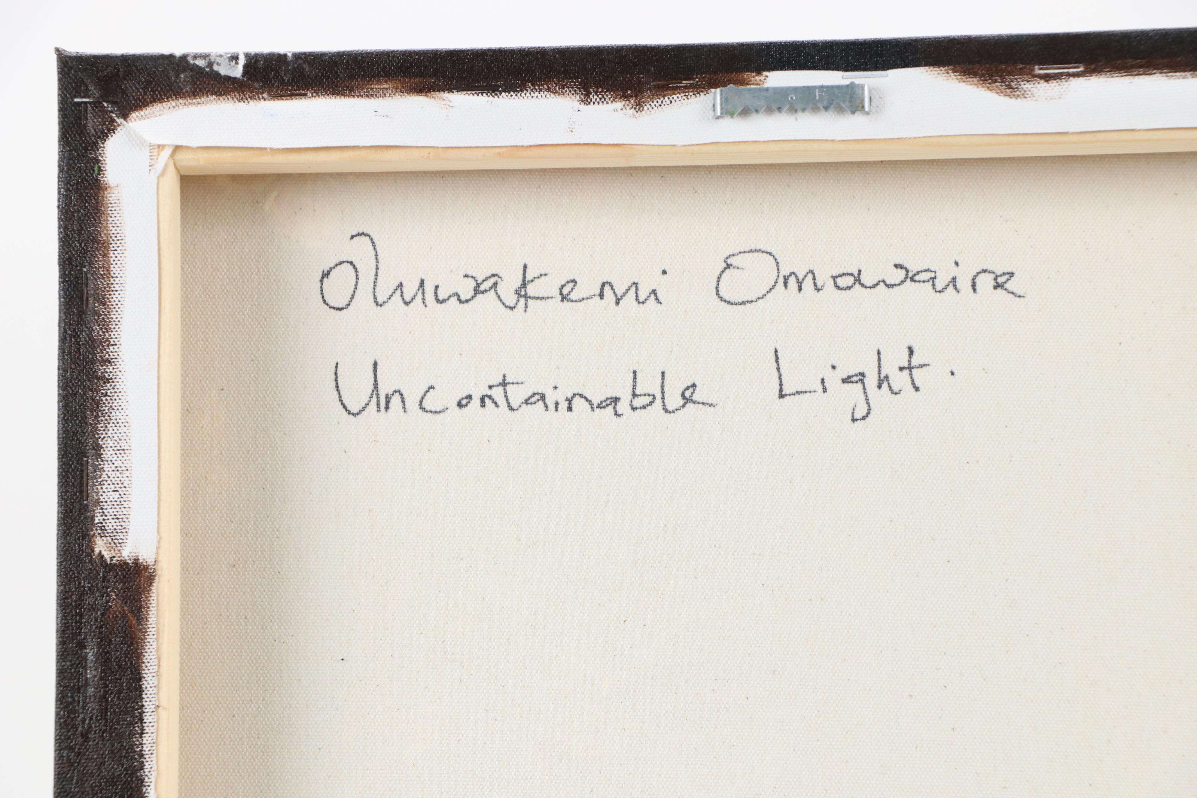 Oluwakemi Omowaire Oil Portrait "Uncontainable Light," 21st Century