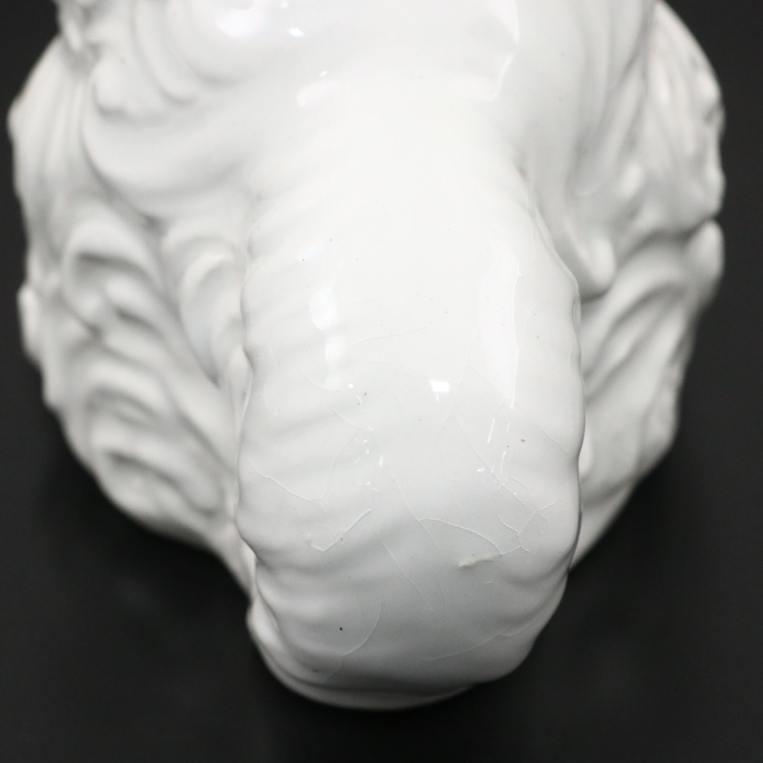 Pair of Italian Majolica Spaniel Figurines, Mid to Late 20th Century