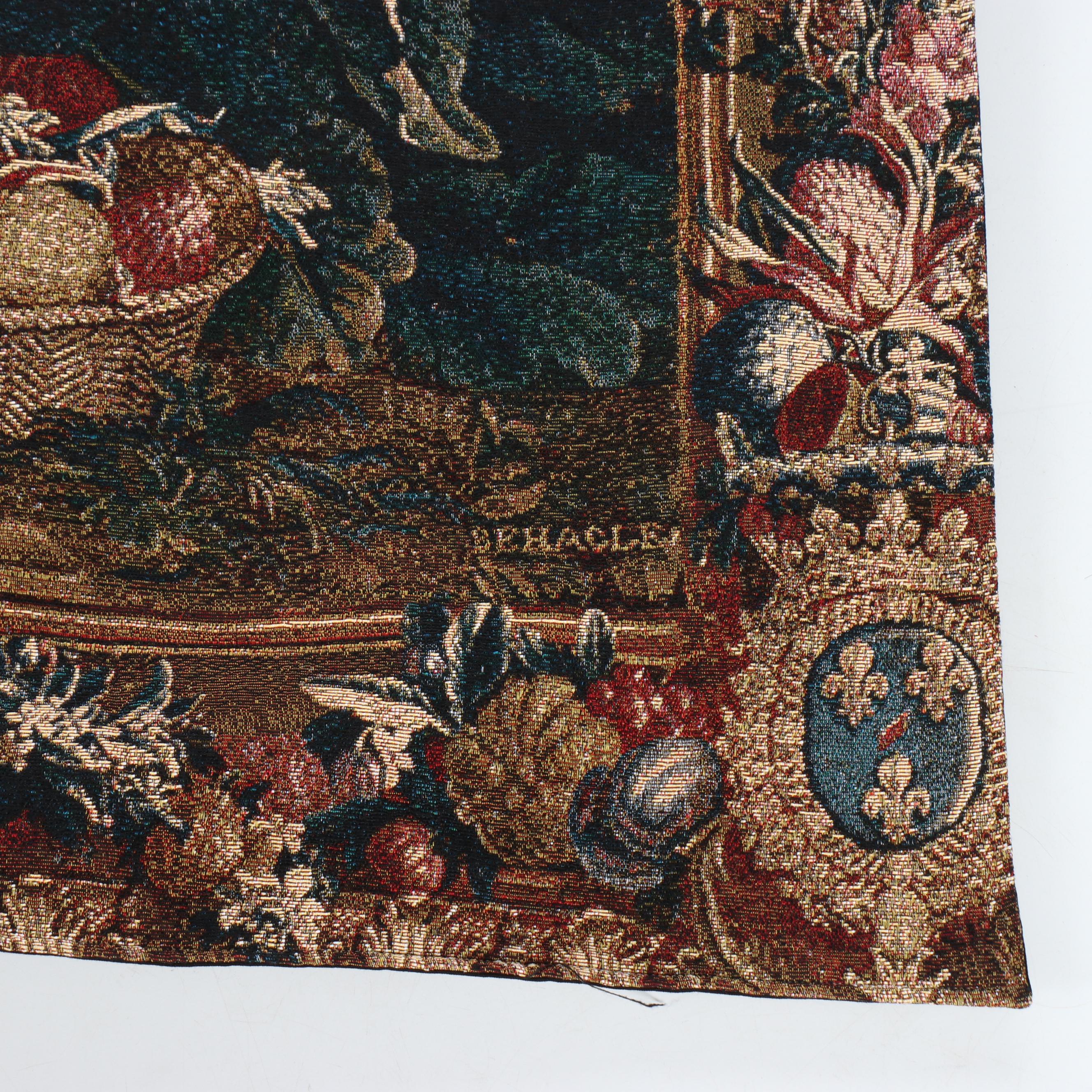 Chinoiserie Tapestry Panel After "la Recolte des Ananas", The Pineapple Harvest