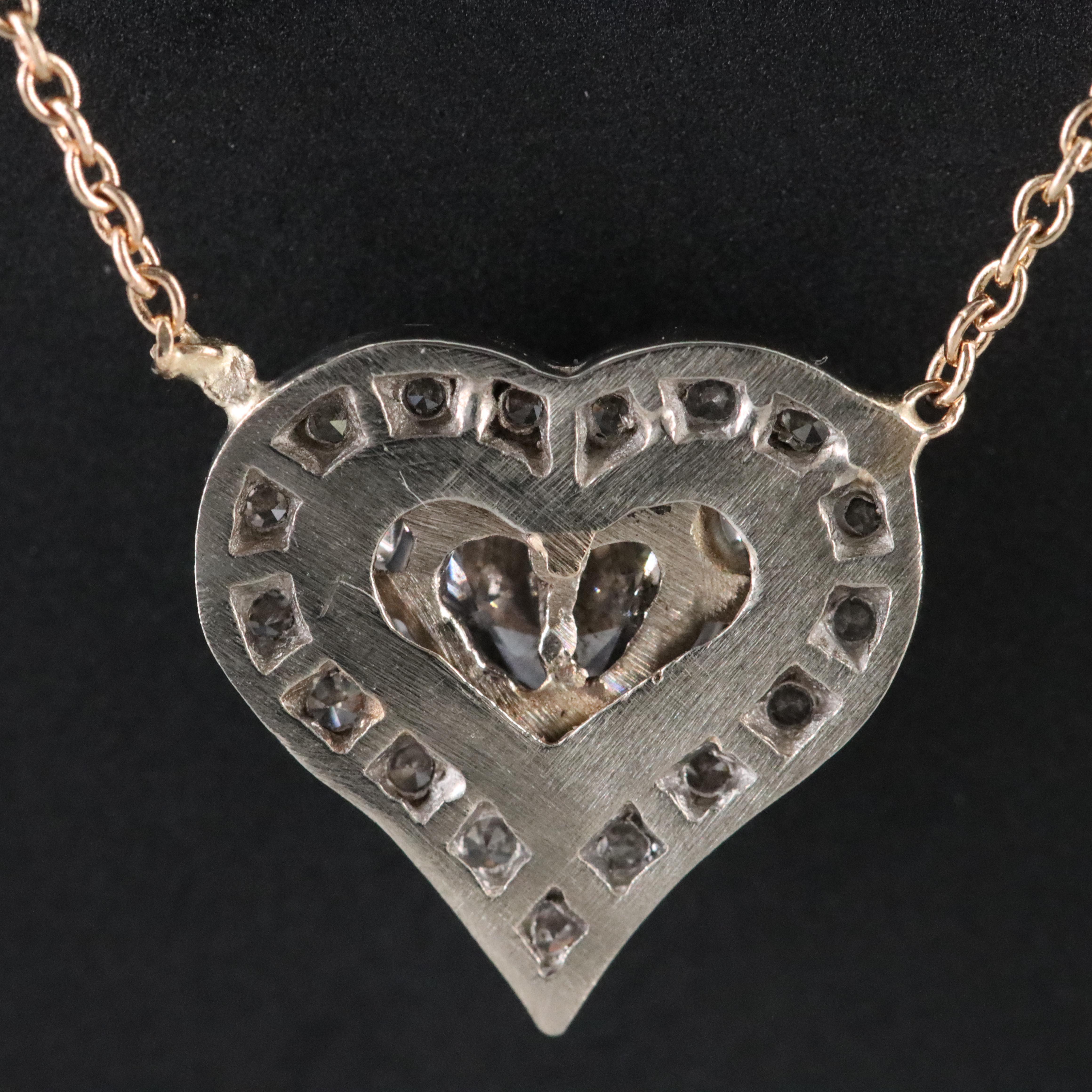 14K 0.71 CTW Diamond Heart Necklace