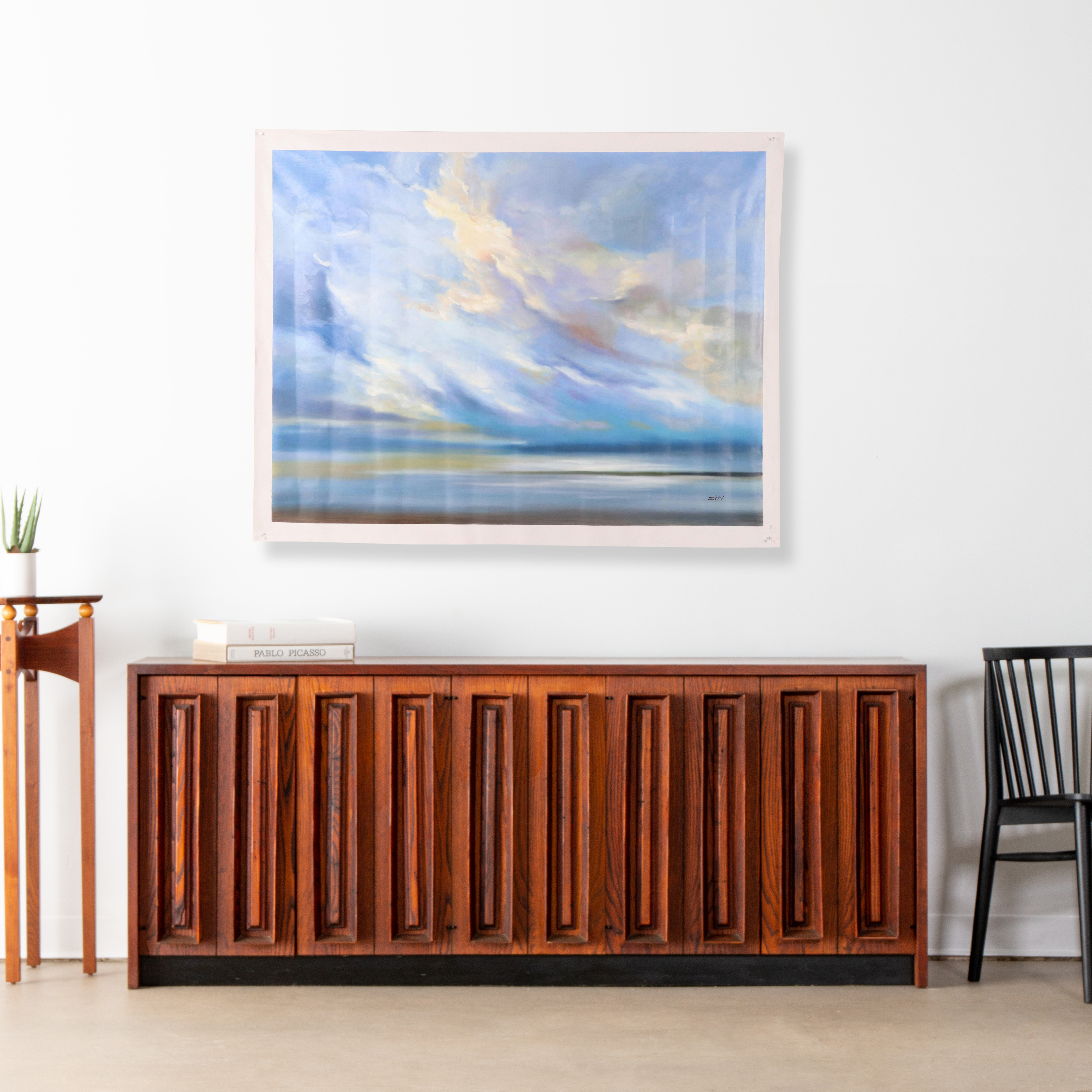 Ziti Seascape Oil Painting, 21st Century