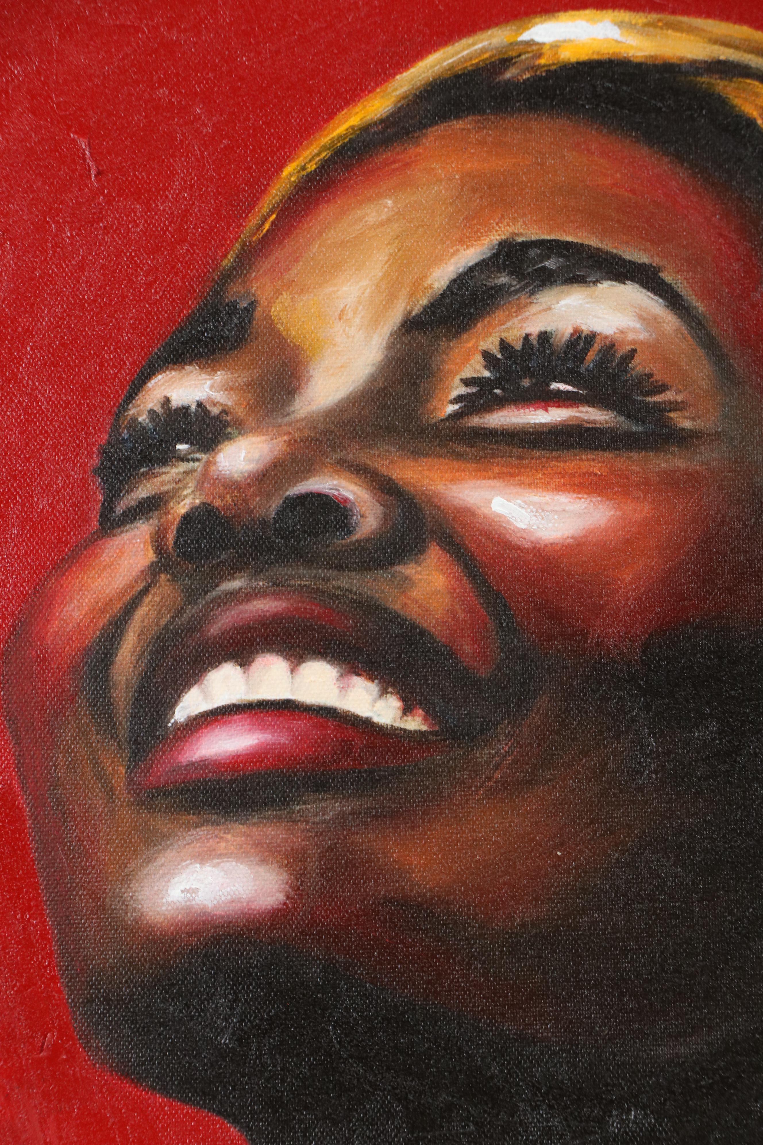 Oluwakemi Omowaire Oil Portrait "A Joy All Her Own.," 21st Century