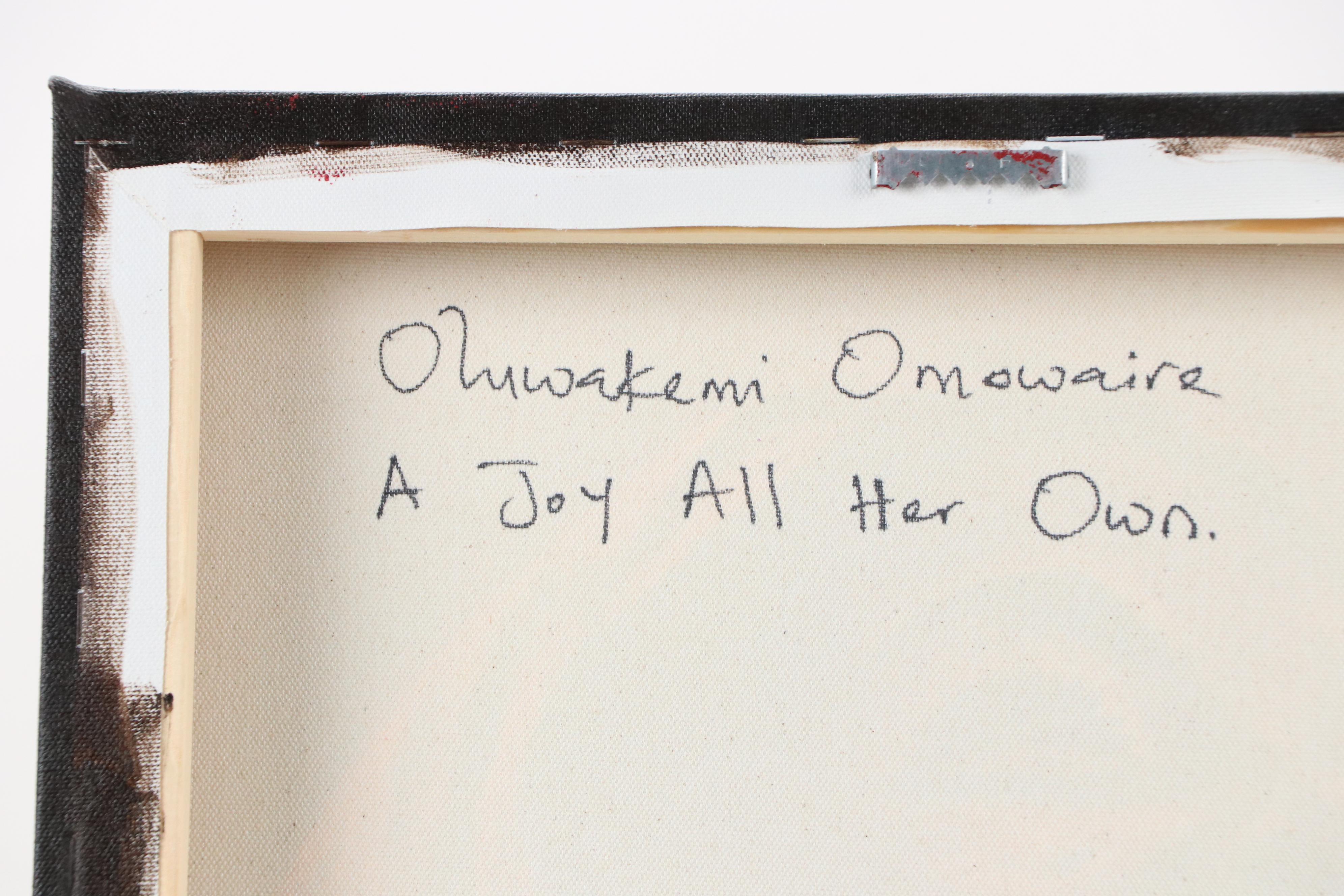 Oluwakemi Omowaire Oil Portrait "A Joy All Her Own.," 21st Century