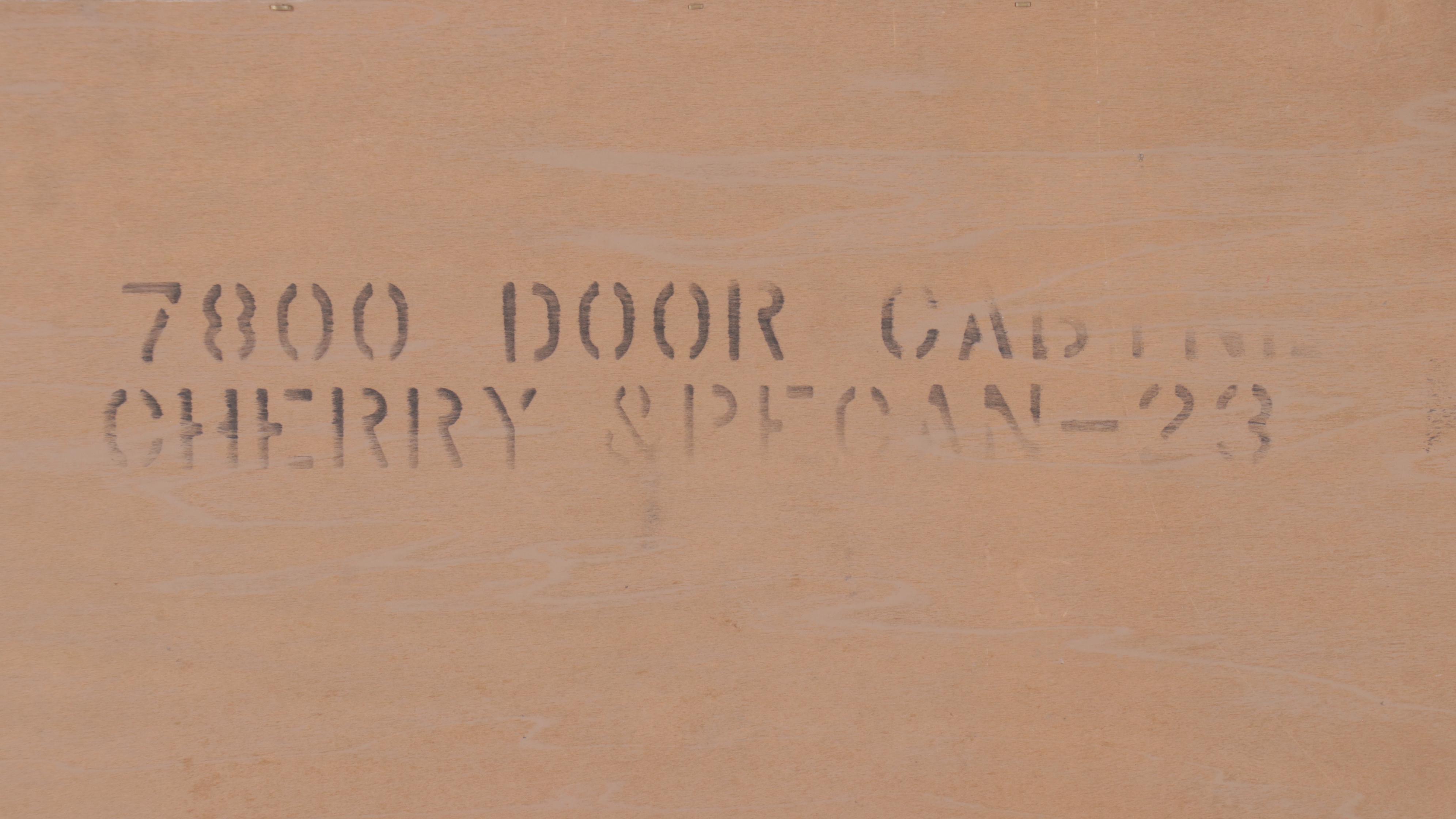 Kent Coffey Carriage Trade Colonial Style Pecan and Cherry Hutch