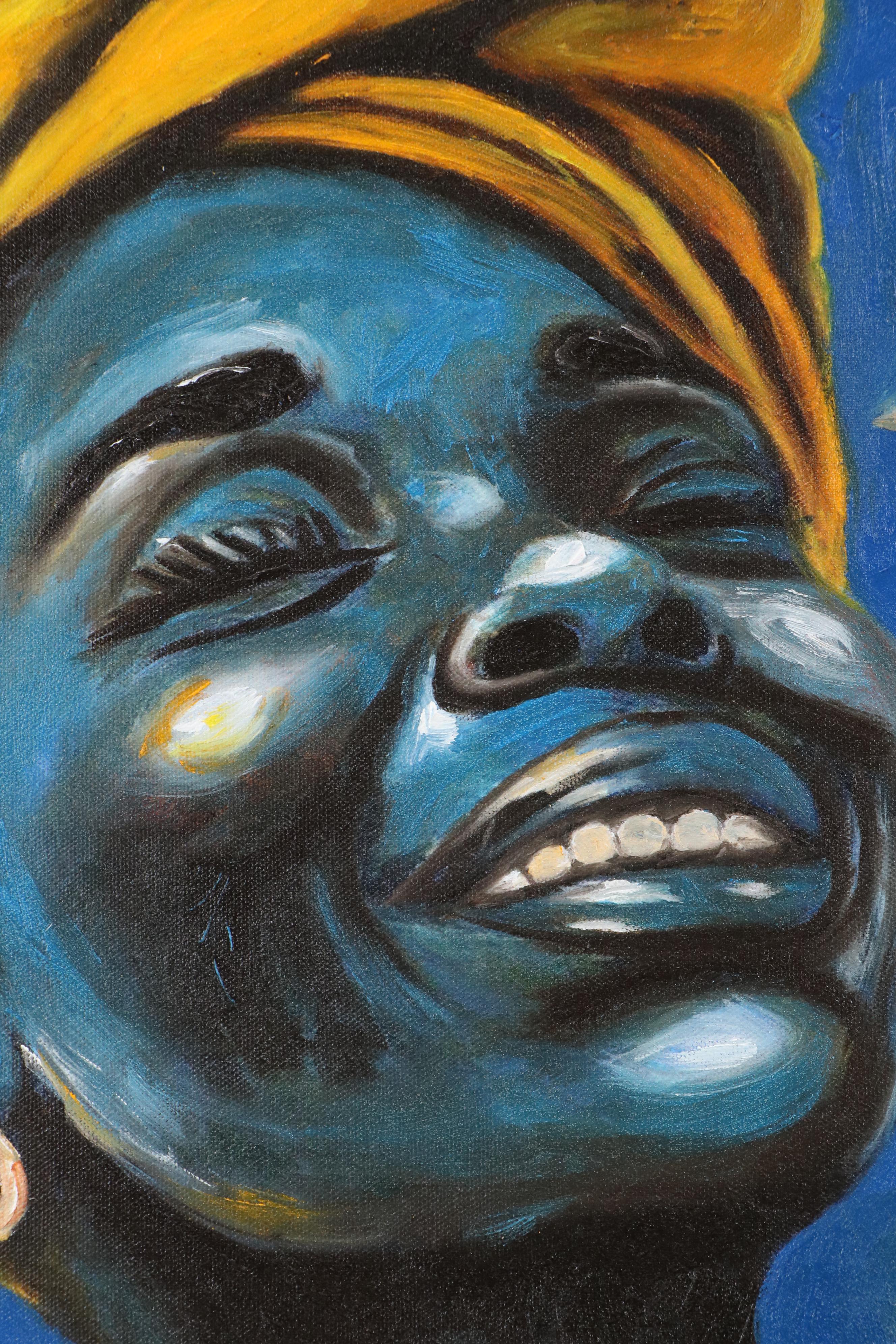 Oluwakemi Omowaire Oil Portrait "The Warmth of Now.," 21st Century