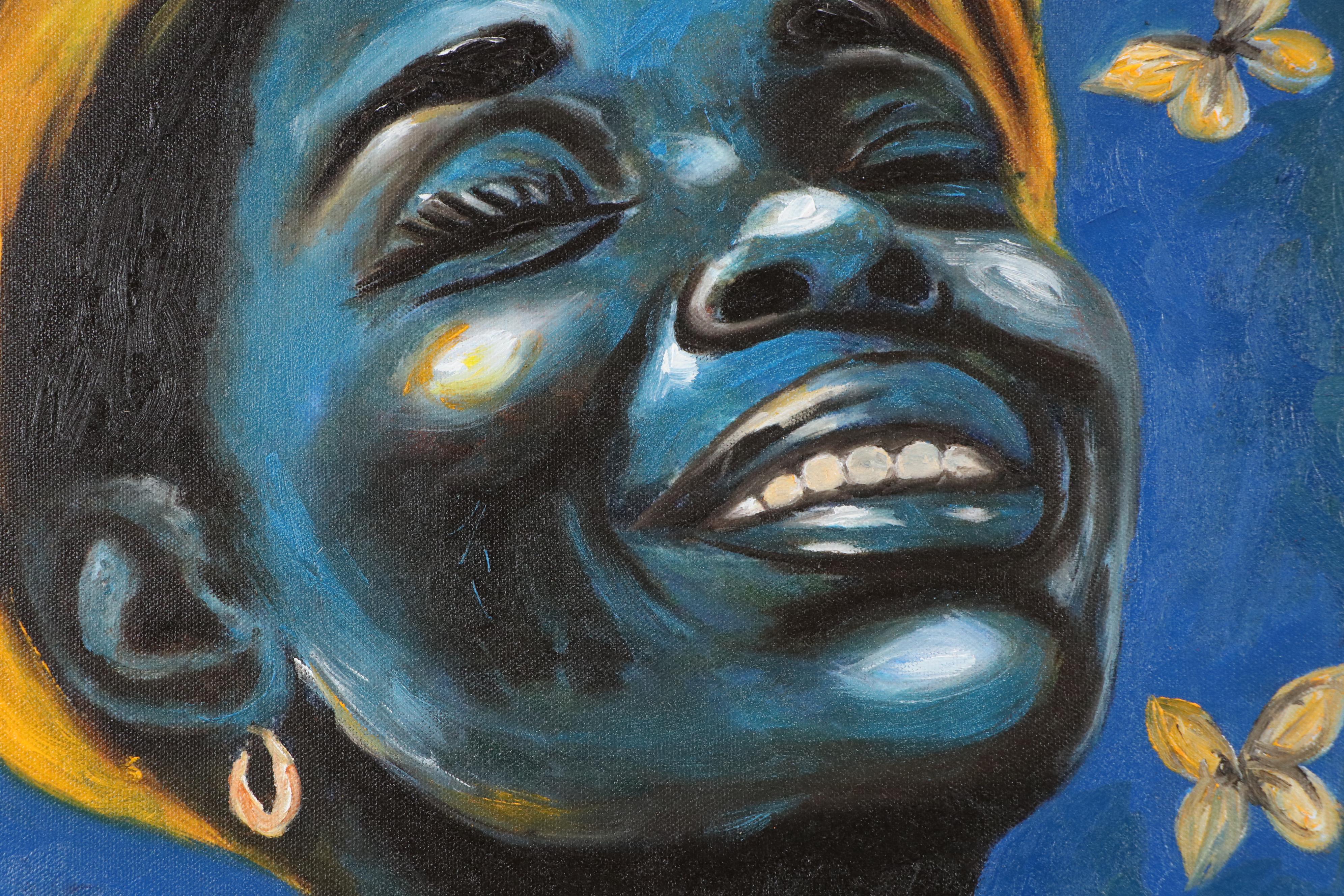 Oluwakemi Omowaire Oil Portrait "The Warmth of Now.," 21st Century