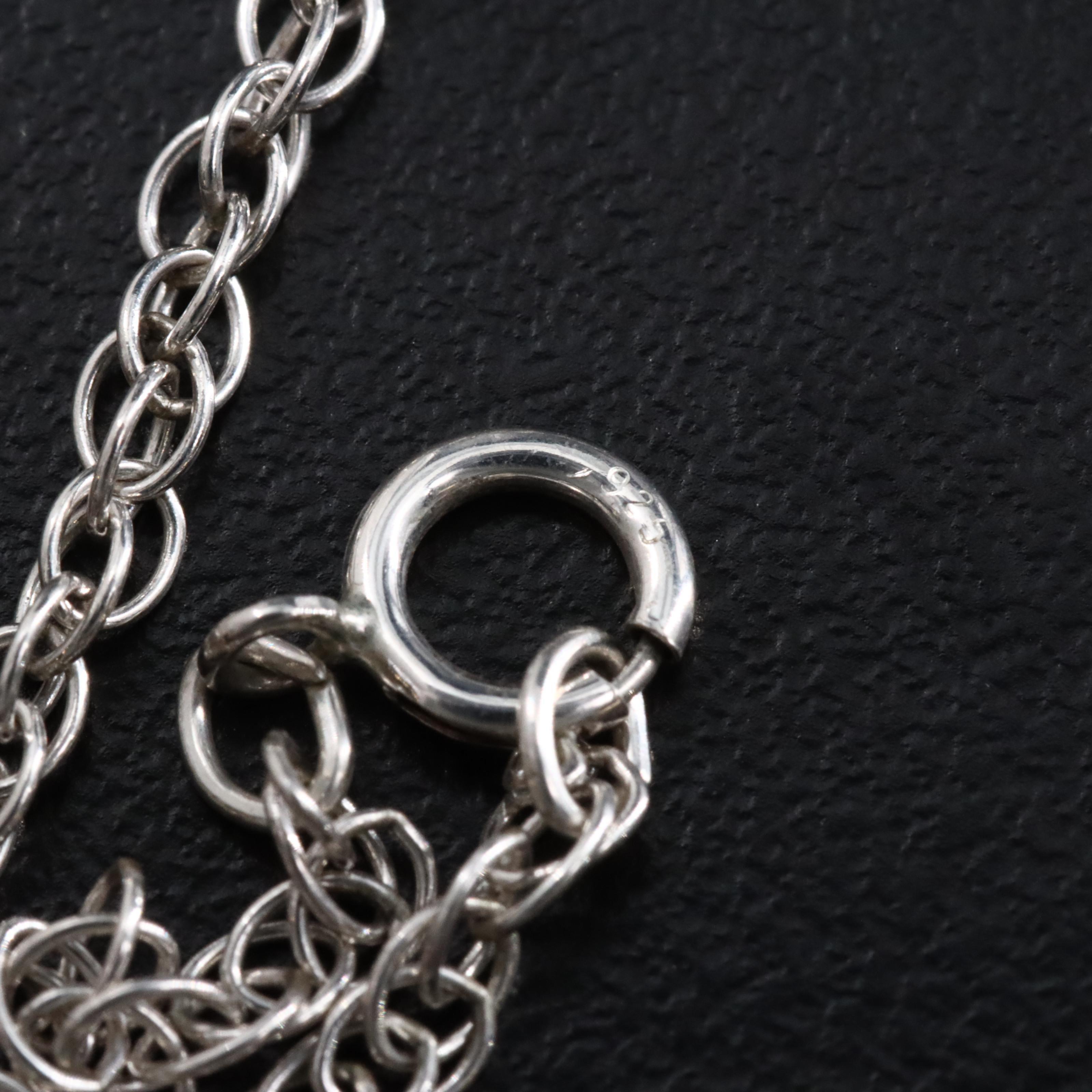 Sterling Tiger's Eye Pendant Necklace