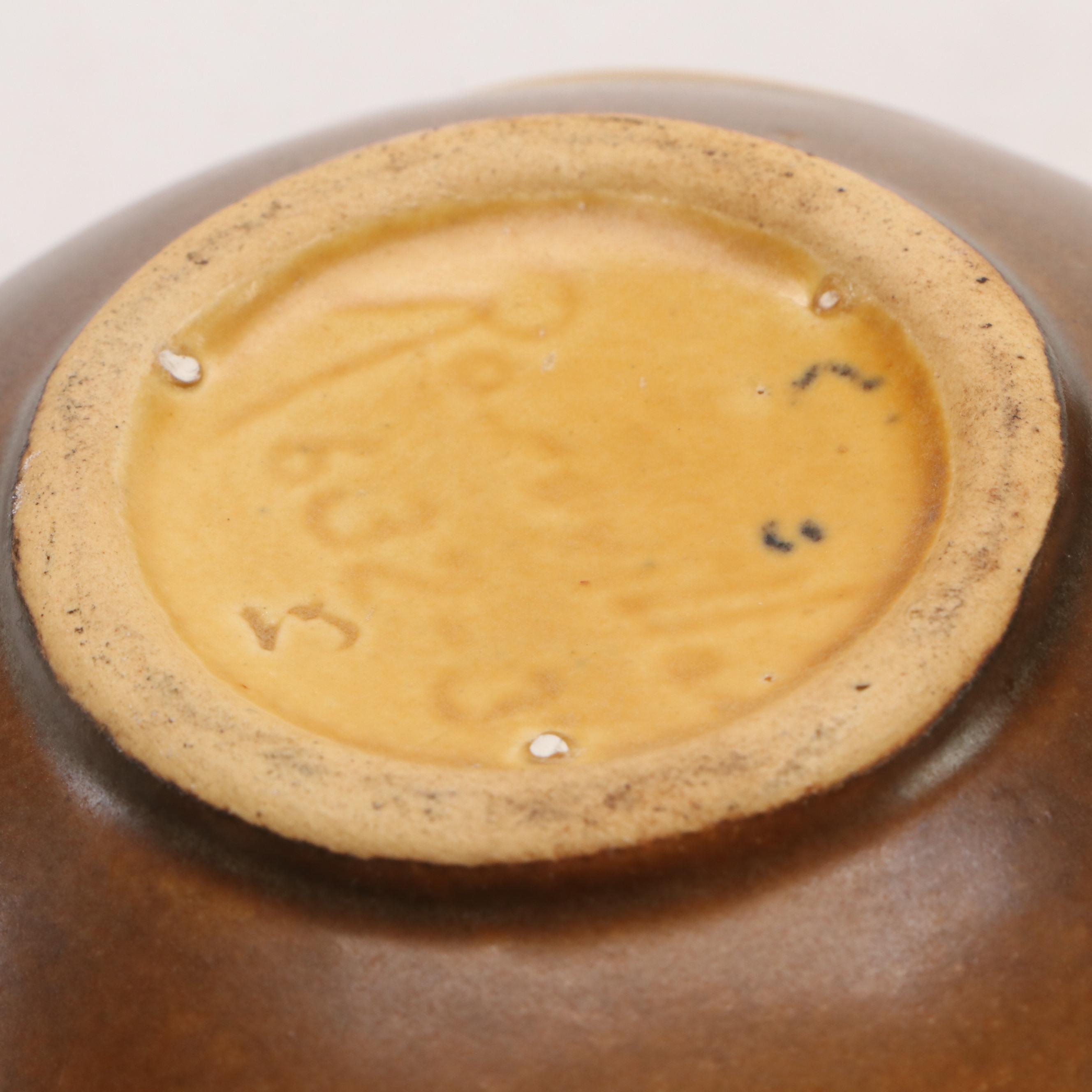 Roseville Pottery "Pine Cone" Ceramic Decorative Bowl and Planters