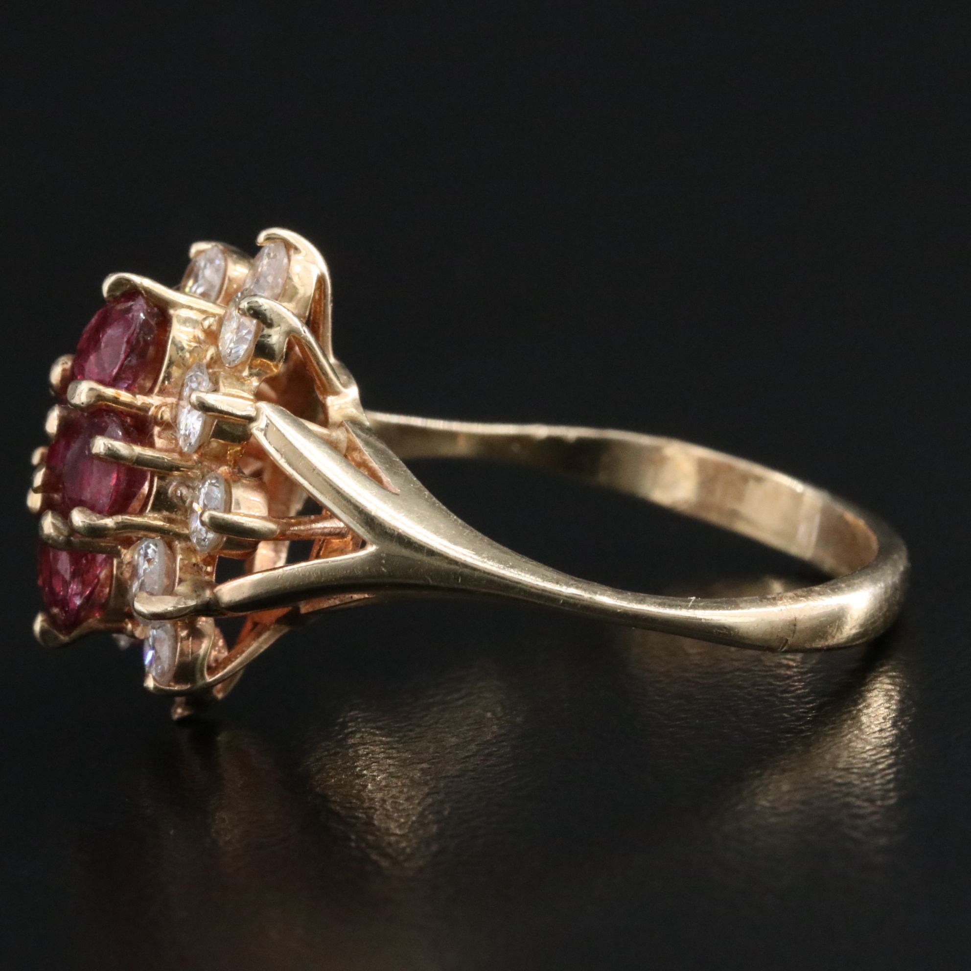14K Ruby and Diamond Ring