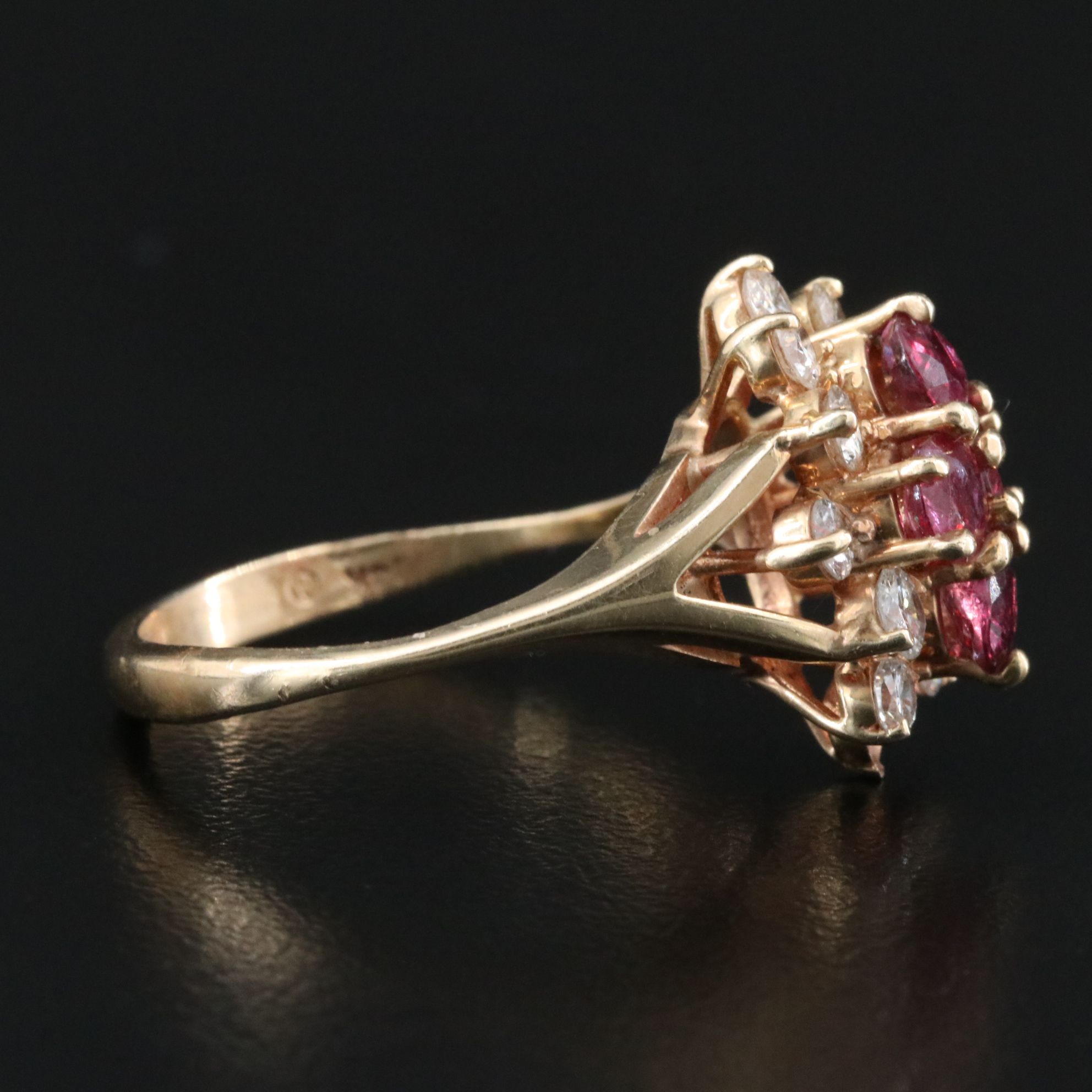 14K Ruby and Diamond Ring