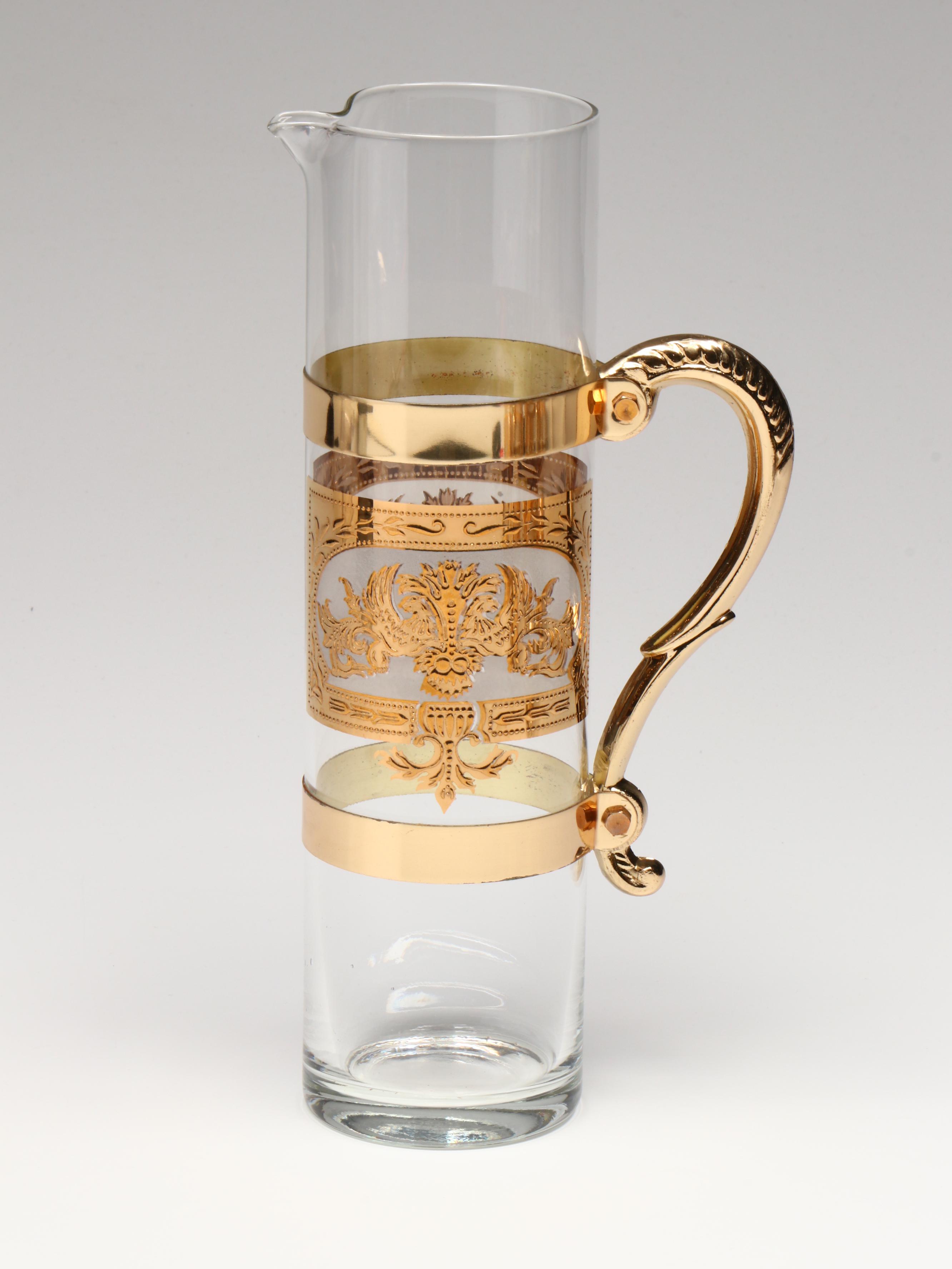 Retro Style Glass Cocktail Set