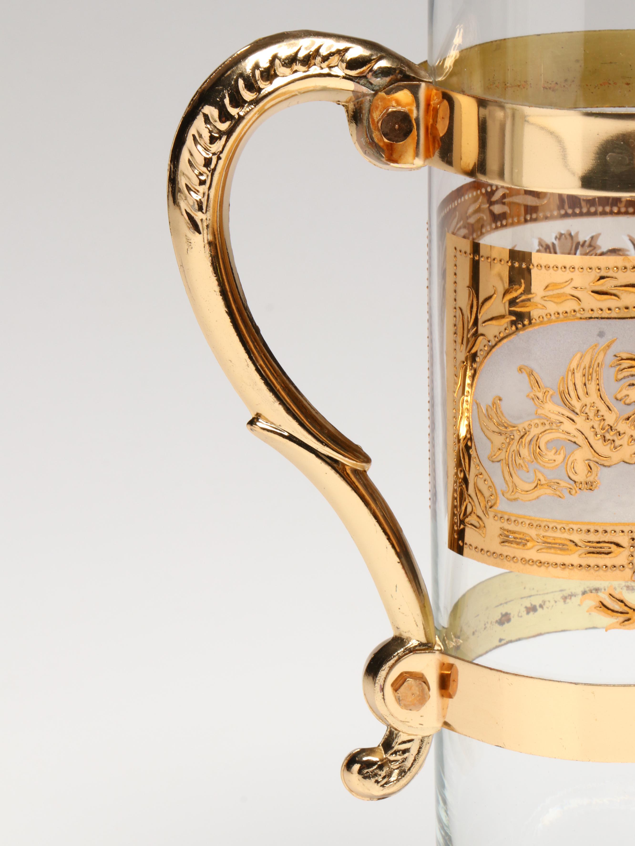 Retro Style Glass Cocktail Set