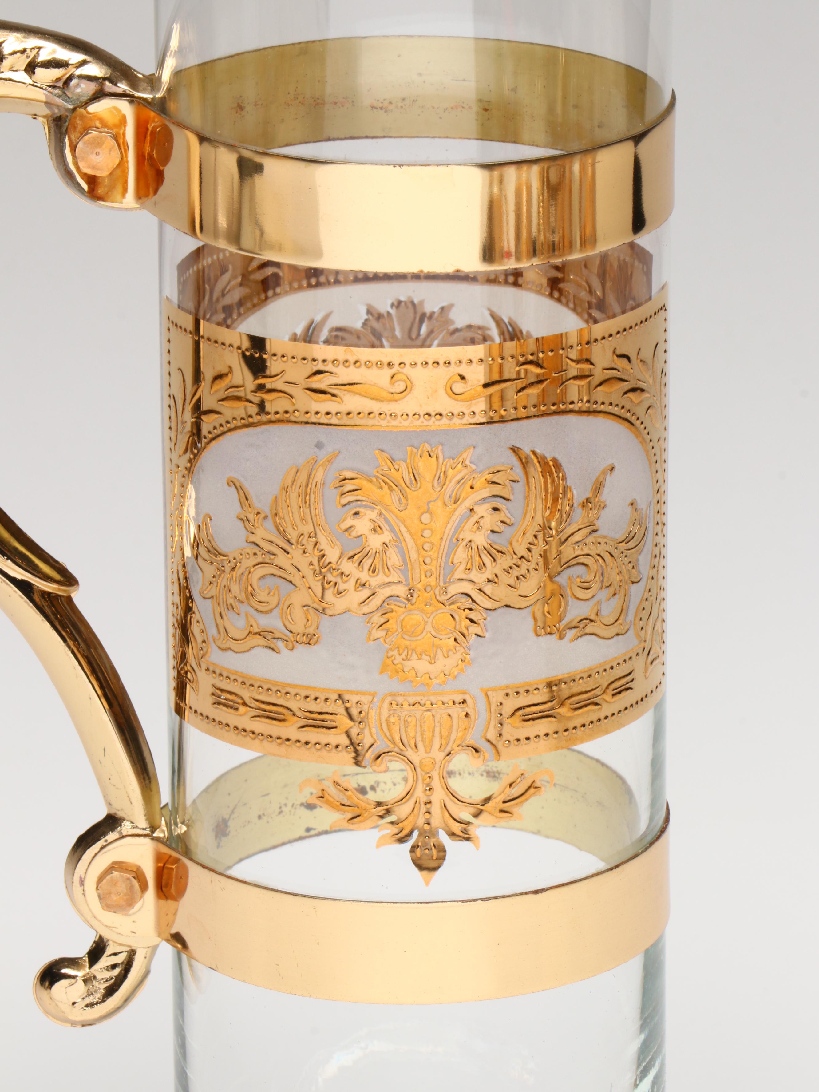 Retro Style Glass Cocktail Set