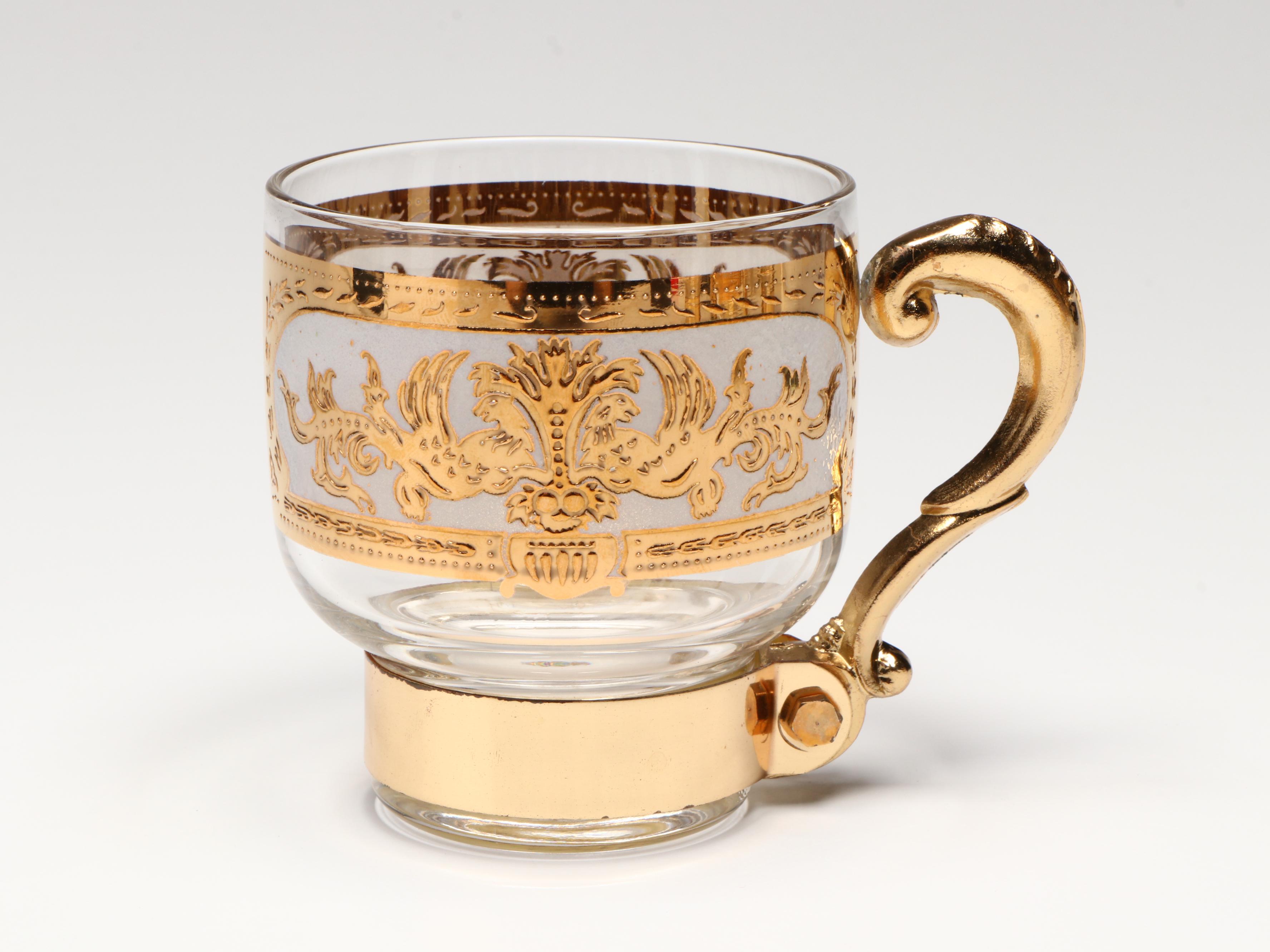 Retro Style Glass Cocktail Set