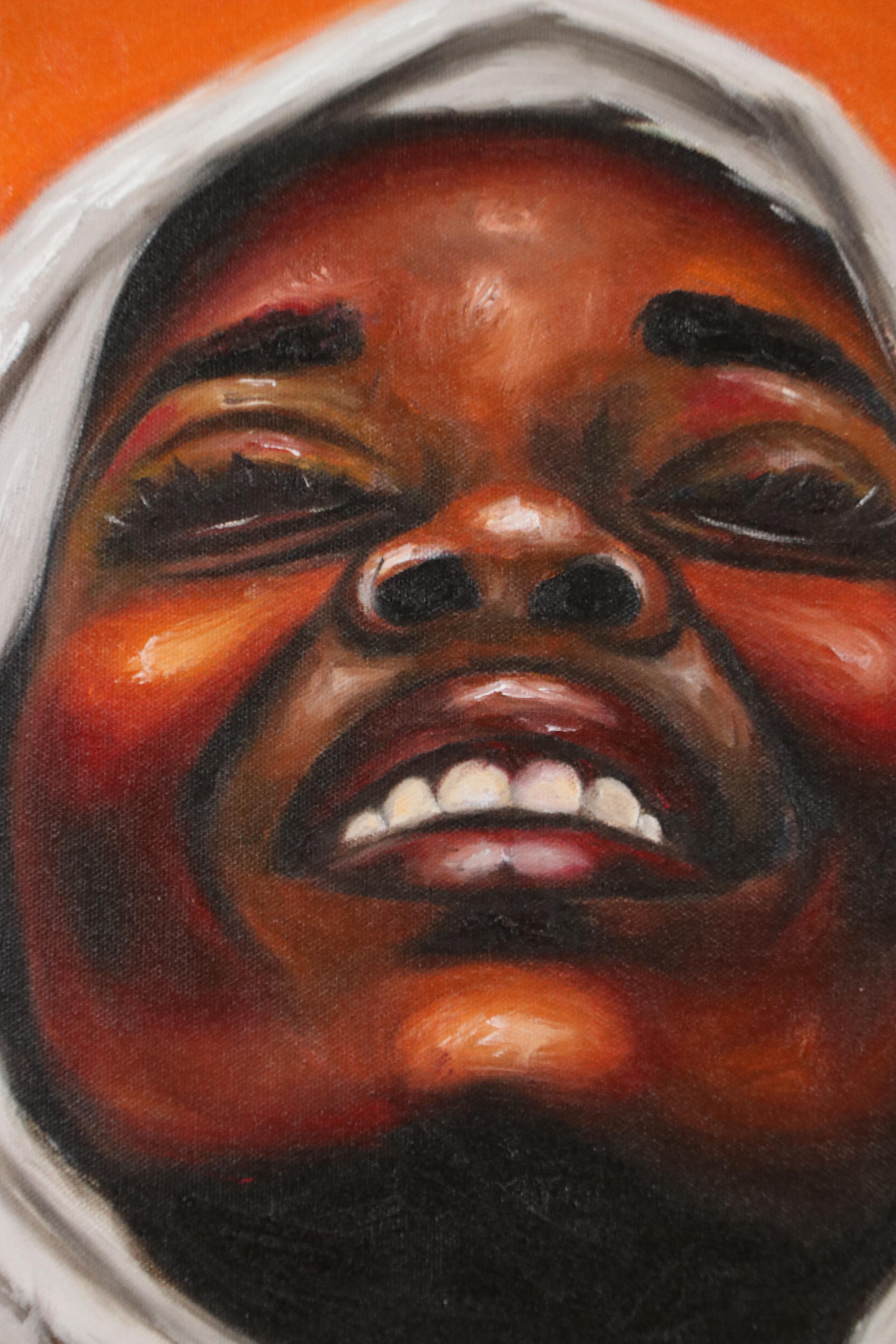 Oluwakemi Omowaire Oil Portrait "Sweet, Sweet, Melodies.," 21st Century