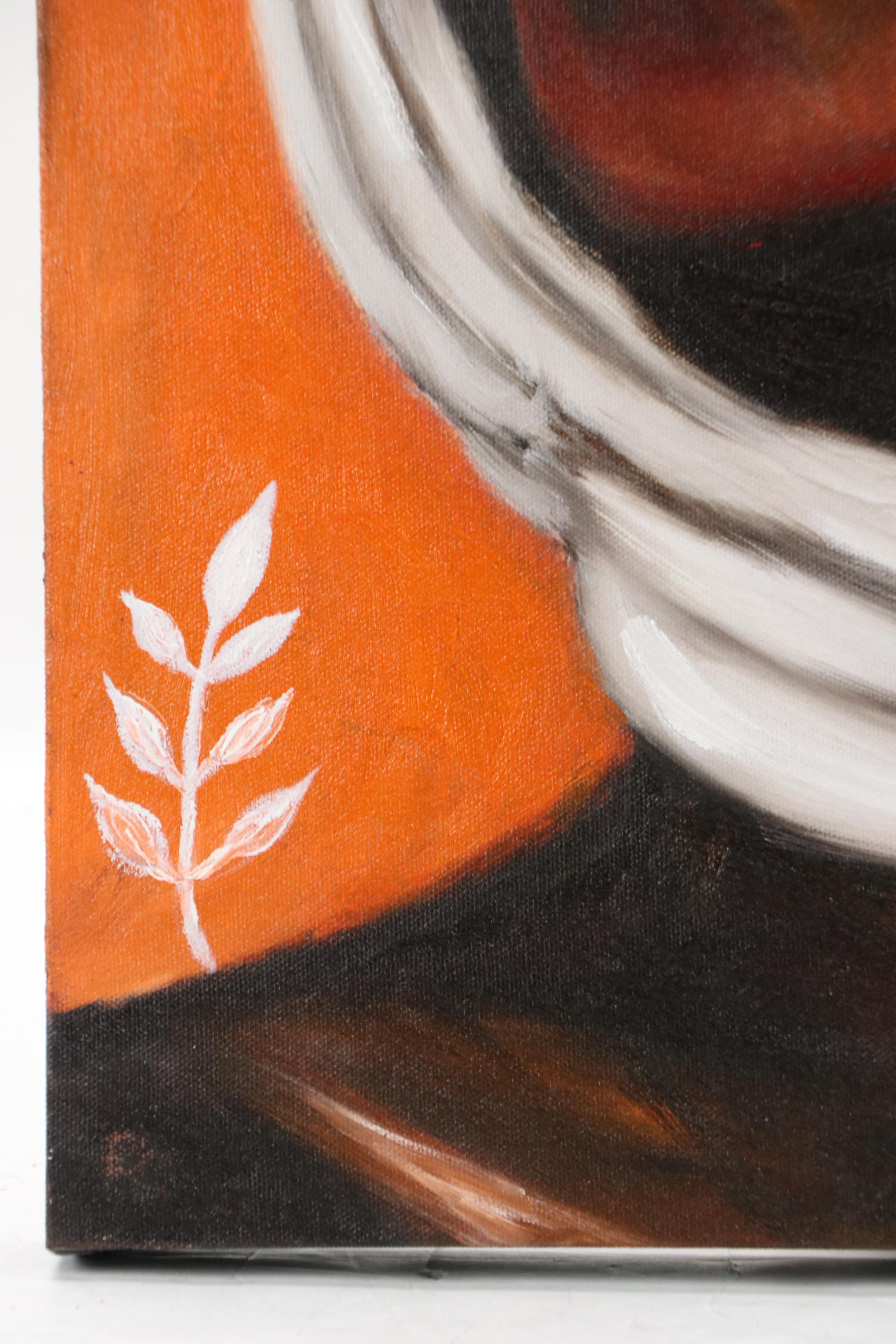 Oluwakemi Omowaire Oil Portrait "Sweet, Sweet, Melodies.," 21st Century