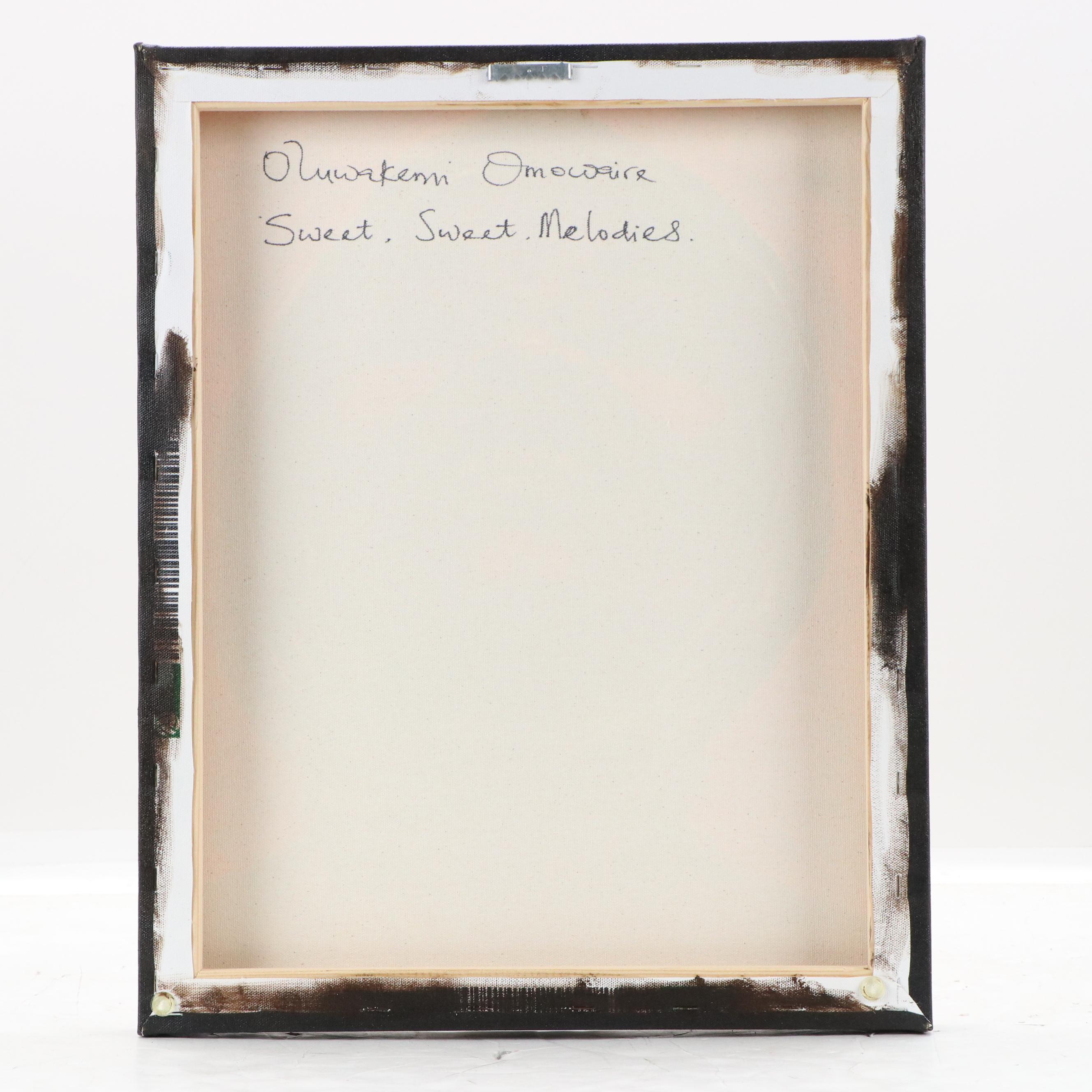 Oluwakemi Omowaire Oil Portrait "Sweet, Sweet, Melodies.," 21st Century