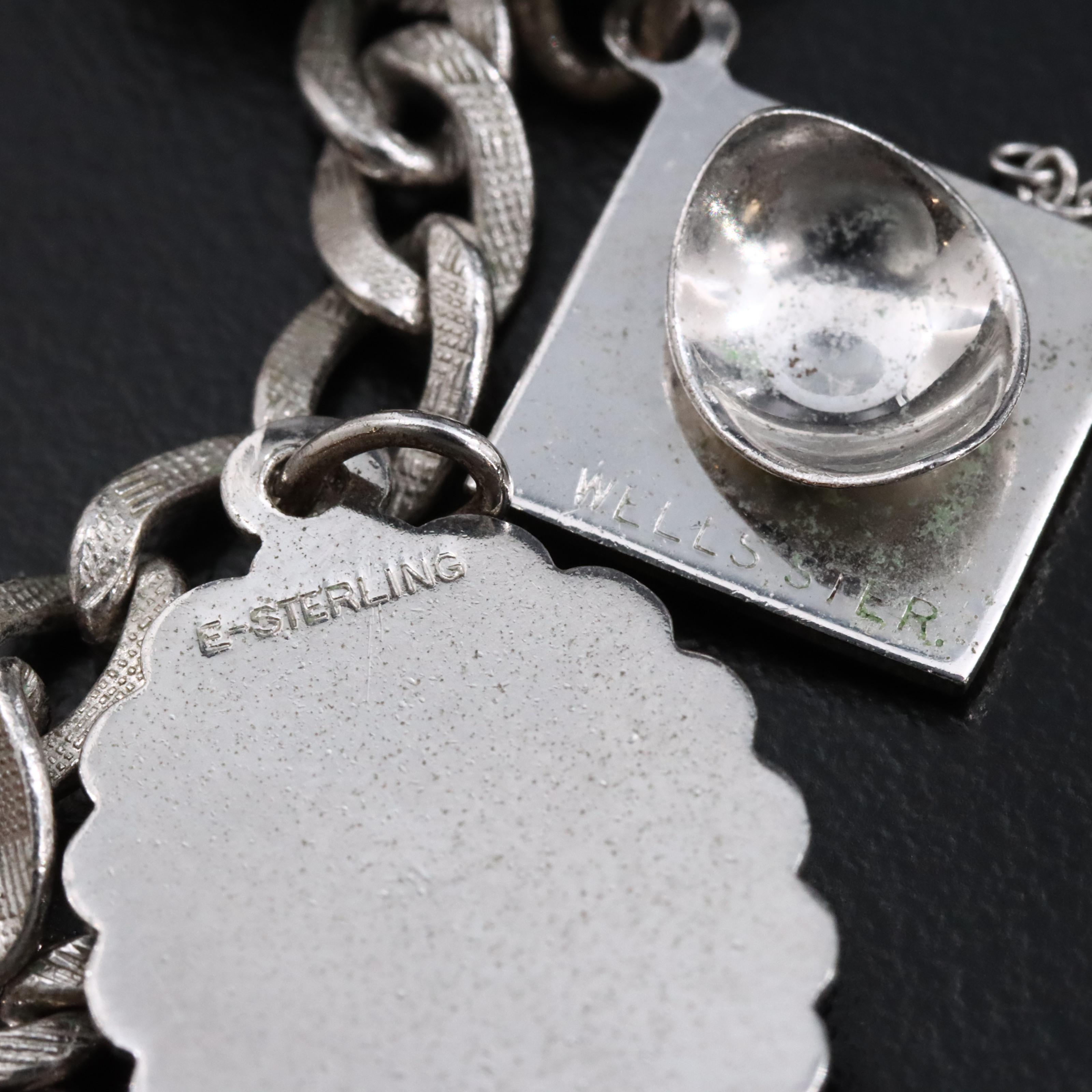 Vintage Sterling Charm Bracelet