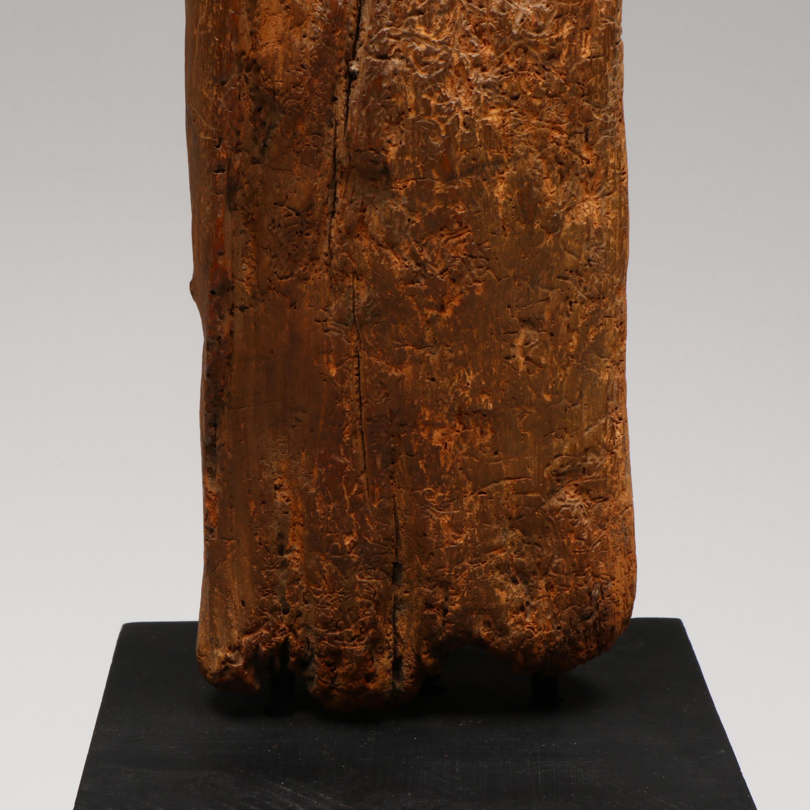 Carved Driftwood Figural Sculpture, Late 20th Century