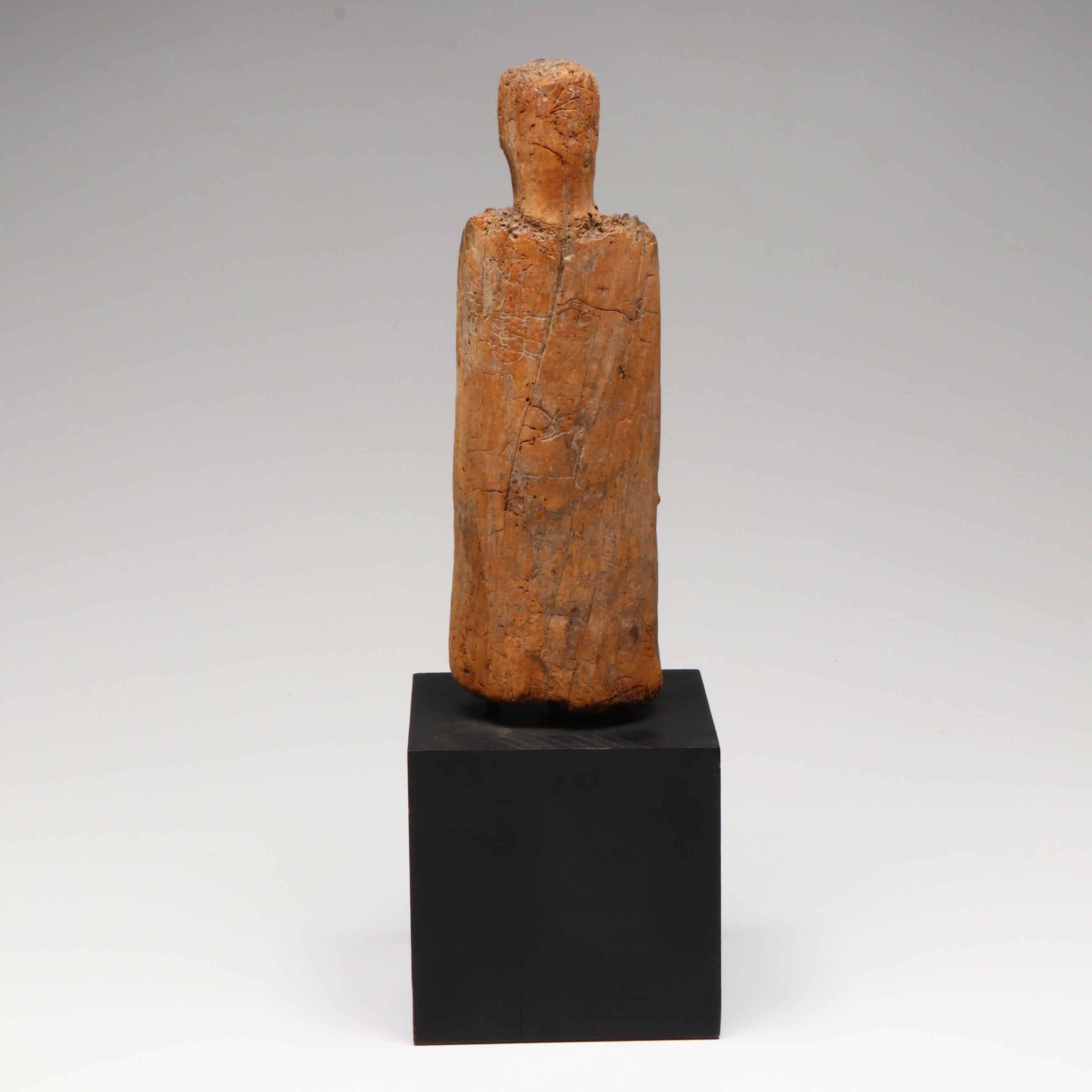 Carved Driftwood Figural Sculpture, Late 20th Century