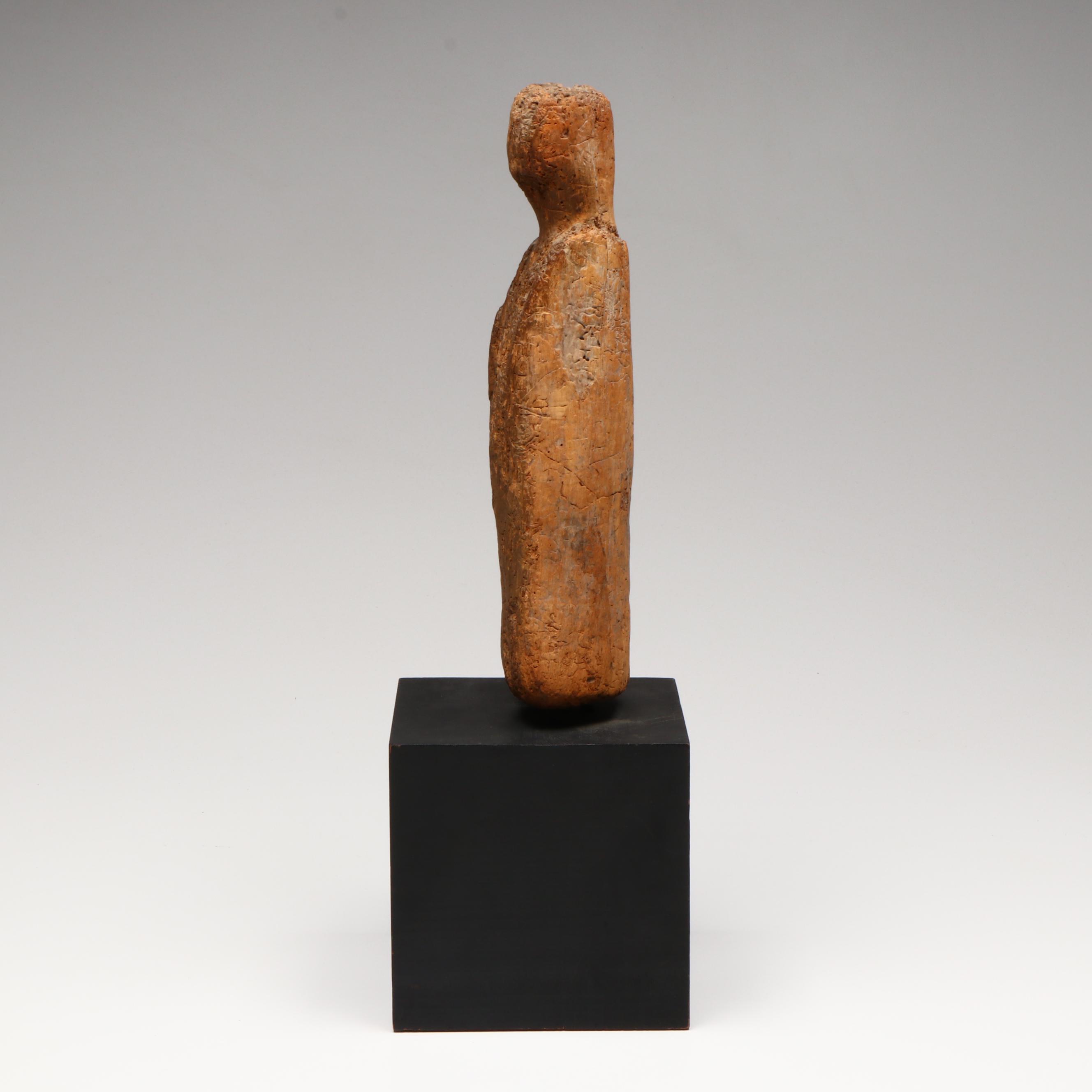 Carved Driftwood Figural Sculpture, Late 20th Century