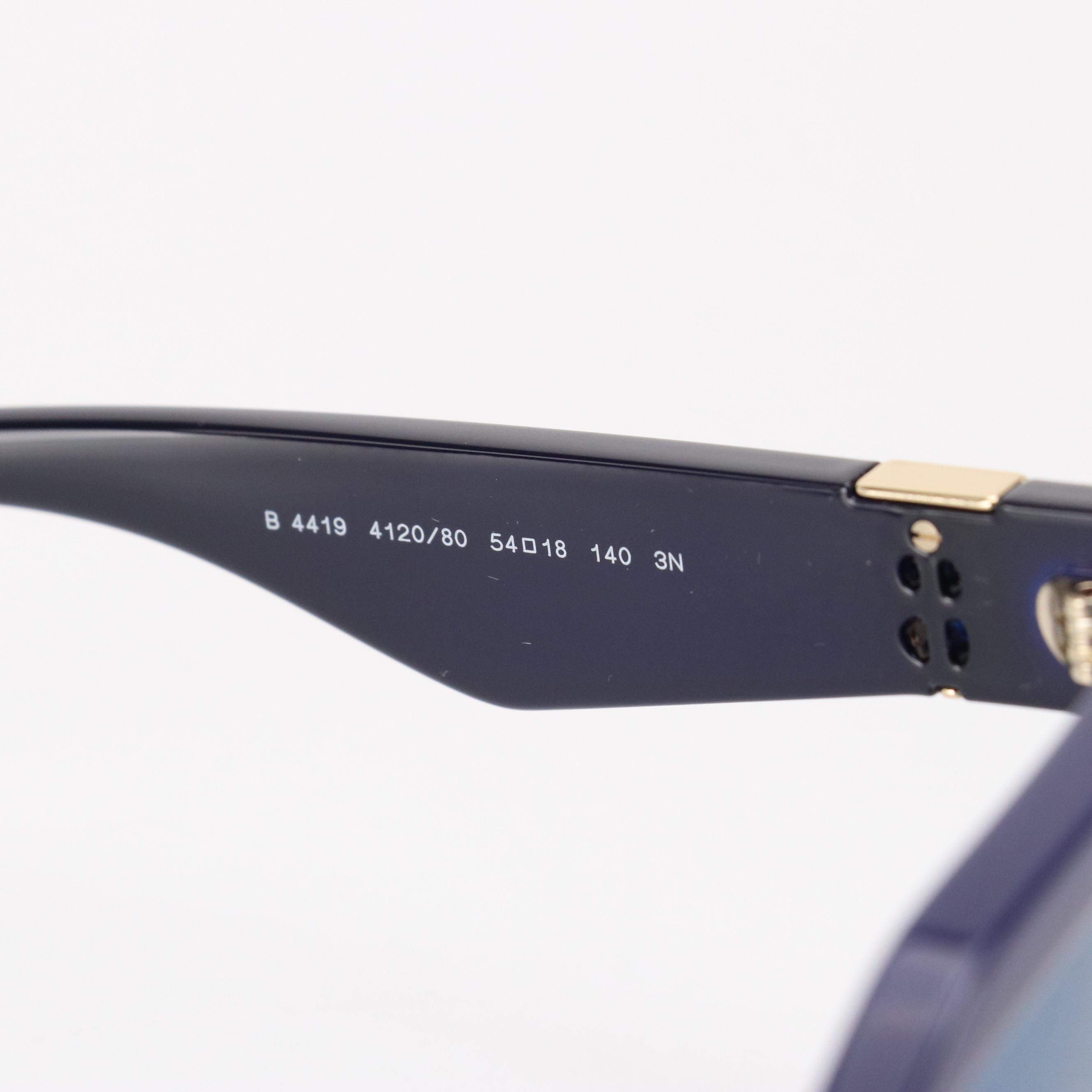 Burberry OBE4419 Check Square Sunglasses in Blue