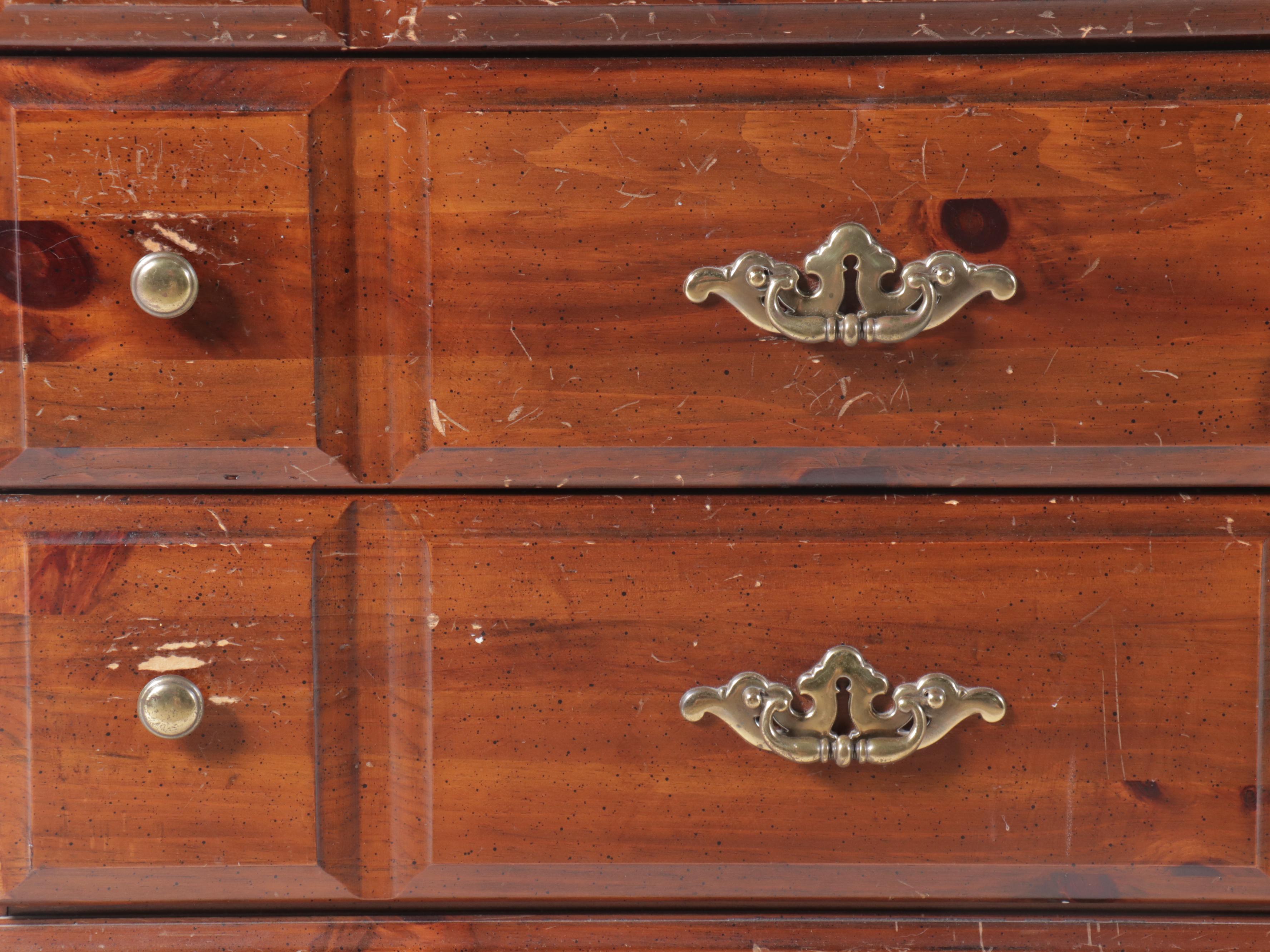 Federal Style Mahogany Tall Chest and Dresser