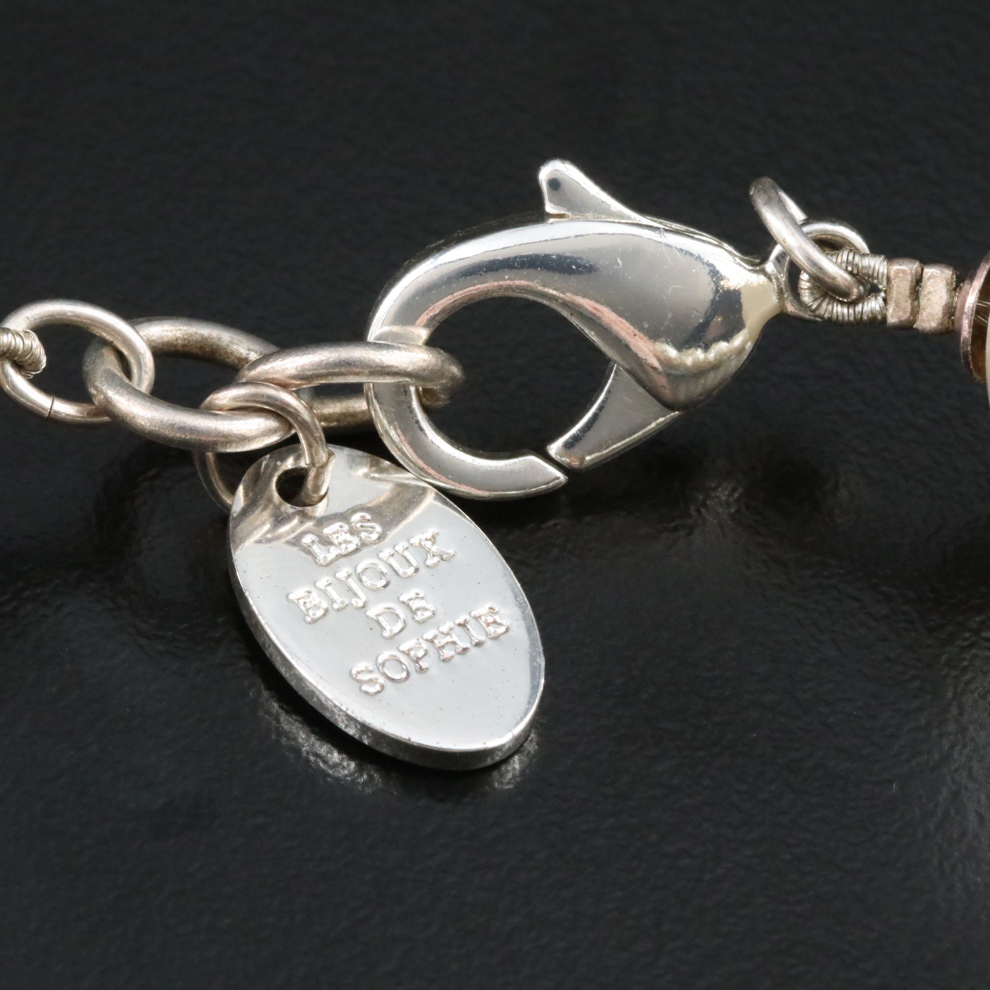 Les Bijoux De Sophie Skull Necklace with Faux Pearls